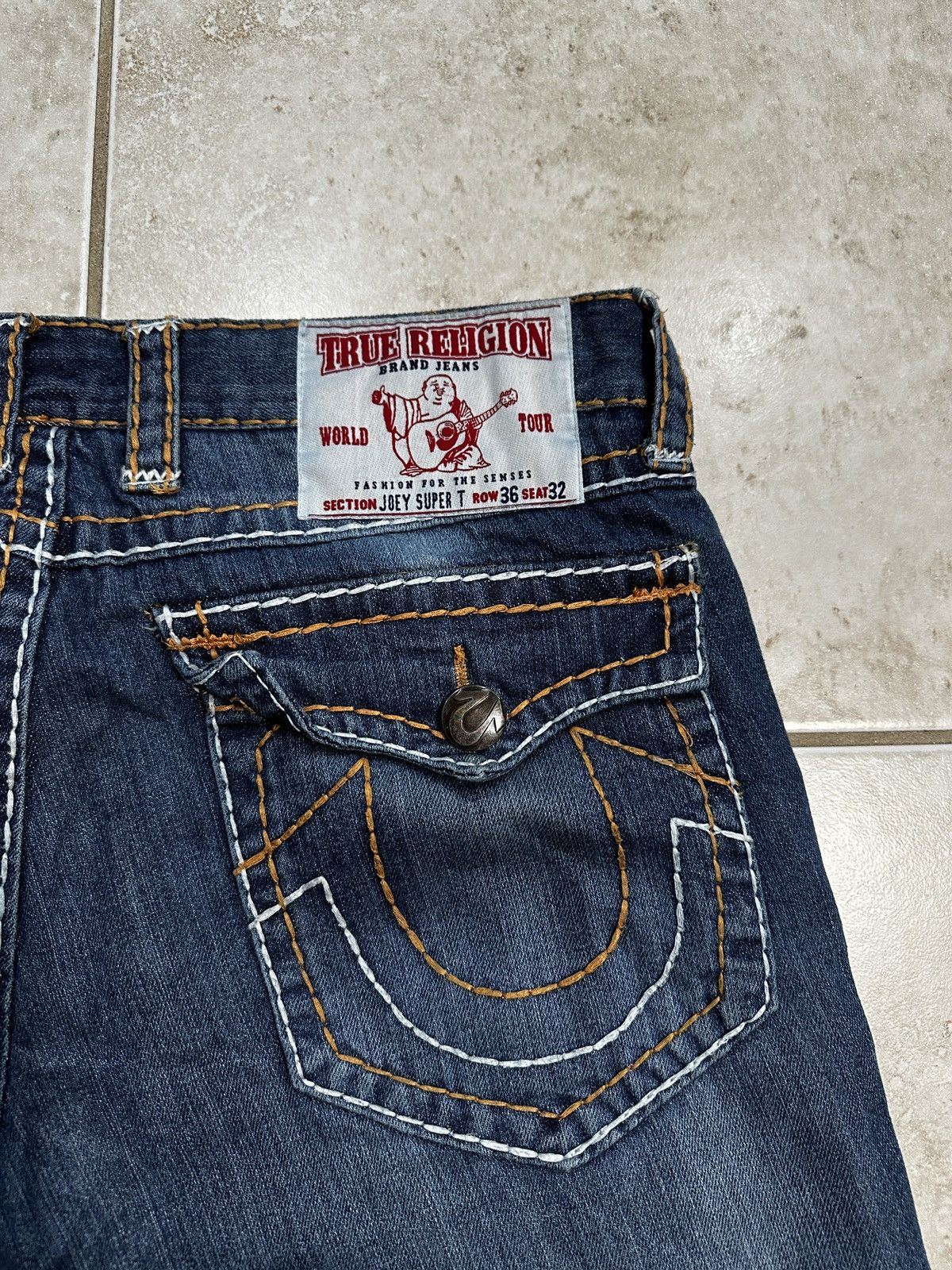 True Religion Vintage y2k true religion joey super t jeans Size US 36 / EU 52 - 3 Thumbnail