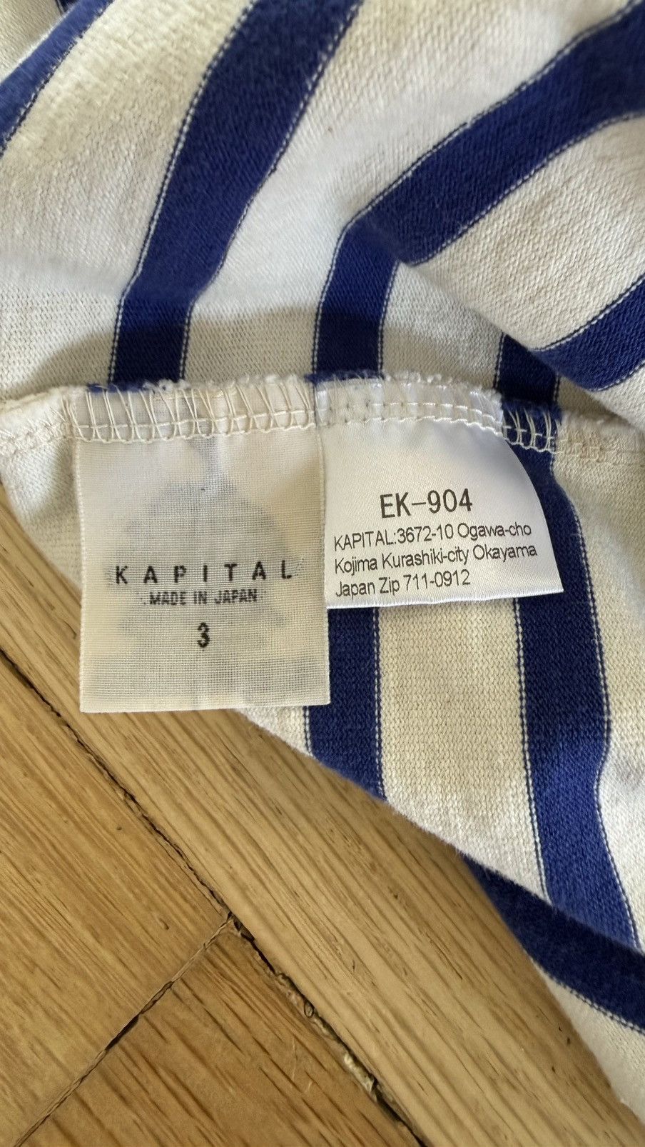 Kapital Kapital Smiley Profile Long Sleeve Jersey Blue Size 5 Size US M / EU 48-50 / 2 - 4 Thumbnail