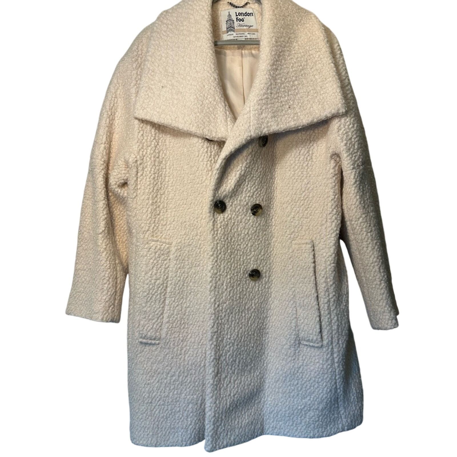 London Fog London Fog Winter Teddy Pea Coat Heritage Collection Grailed