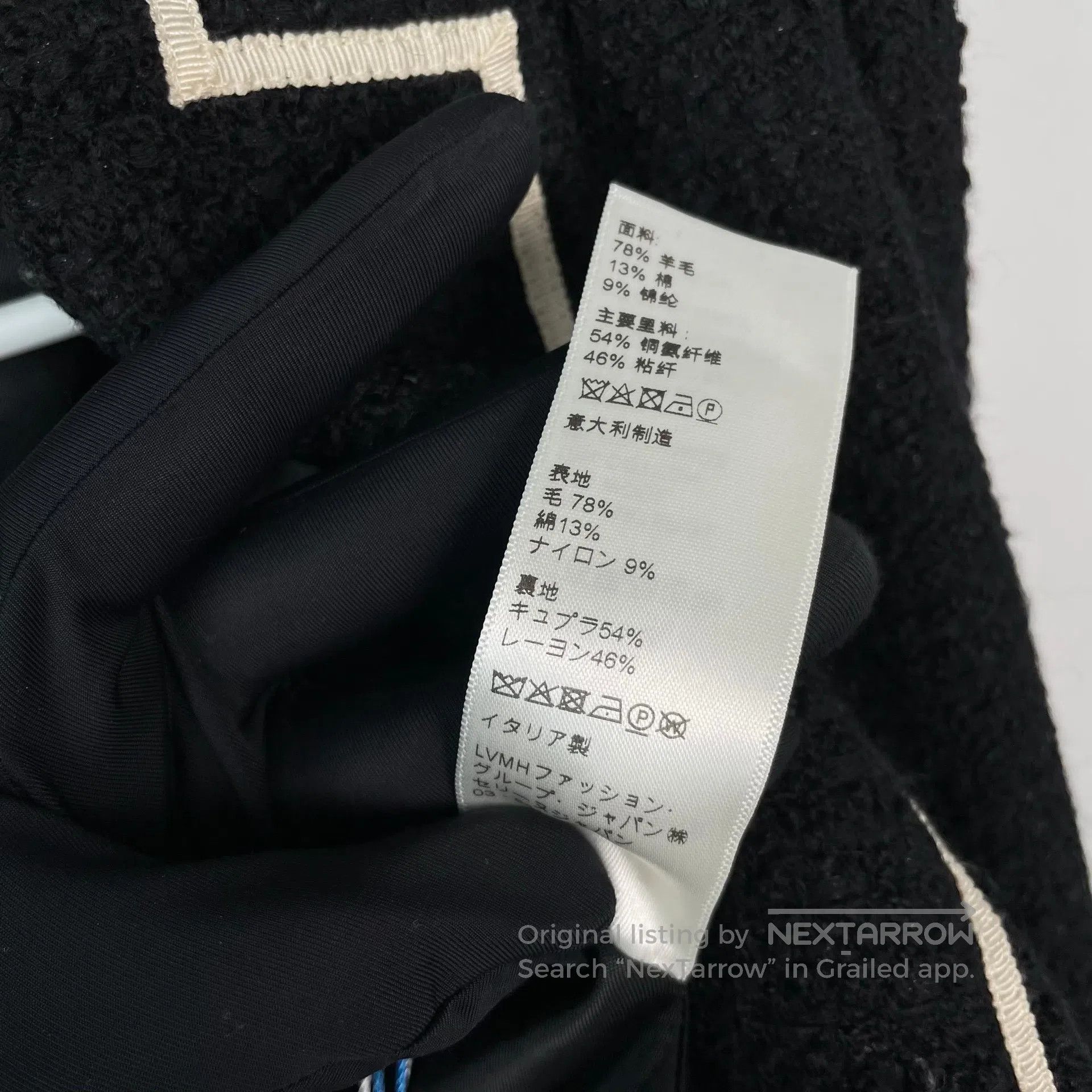 Celine CELINE Black Tweed Jacket with Gold Buttons| Size XXS / US 00 / IT 34 - 5 Thumbnail