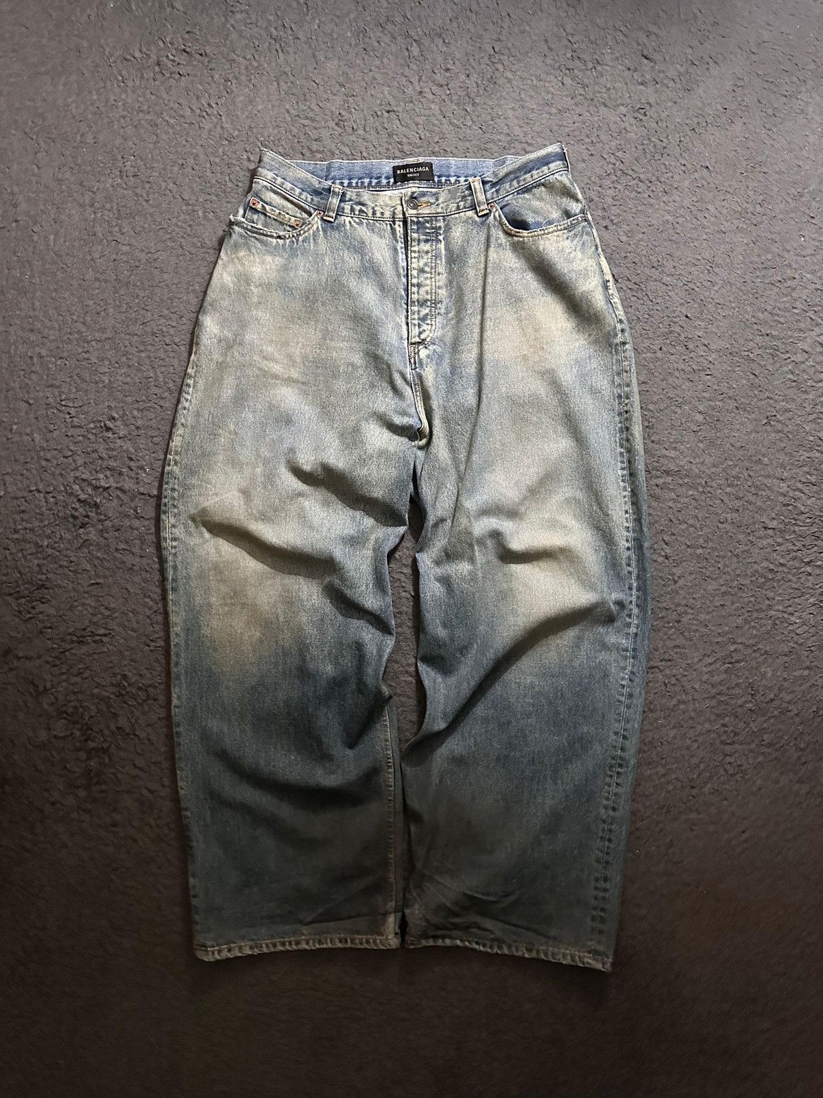 Balenciaga Winter 22 wax baggy jeans Size US 34 / EU 50 - 1 Thumbnail
