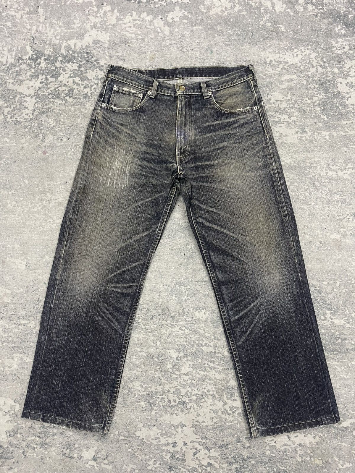 Pre-owned Levis X Levis Vintage Clothing Vintage Levis Black Jeans Faded Denim