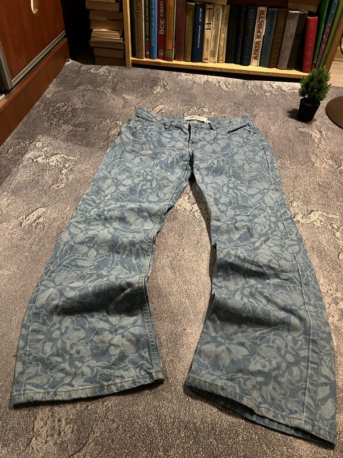 Japanese Brand Y2K Flared Archive Jeans / Darkwear Avan-Garde Vintage 90s Size US 32 / EU 48 - 3 Thumbnail