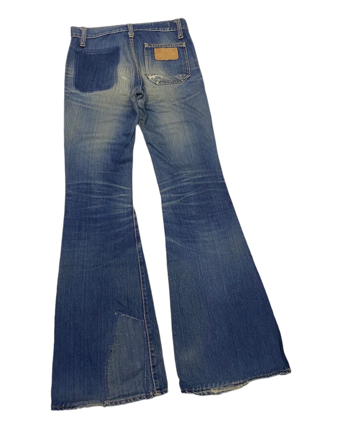 If Six Was Nine FLARED🔥BOBSON FLARE BOOTCUT DISTRESS DENIM JEANS Size US 28 / EU 44 - 7 Thumbnail