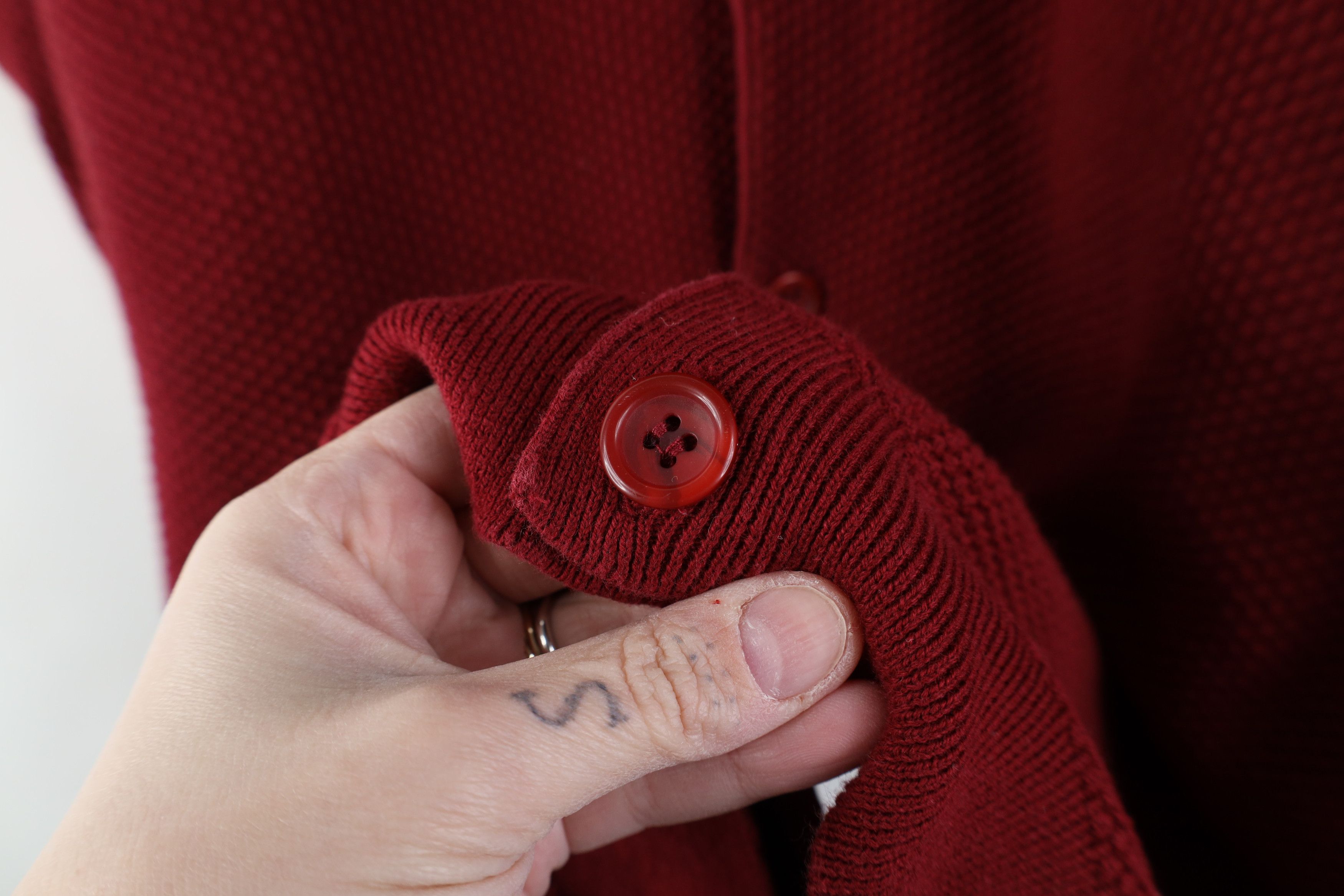 Vintage Vintage 90s Y2K Streetwear Knit Cardigan Sweater Vest Red Size US XXL / EU 58 / 5 - 7 Thumbnail