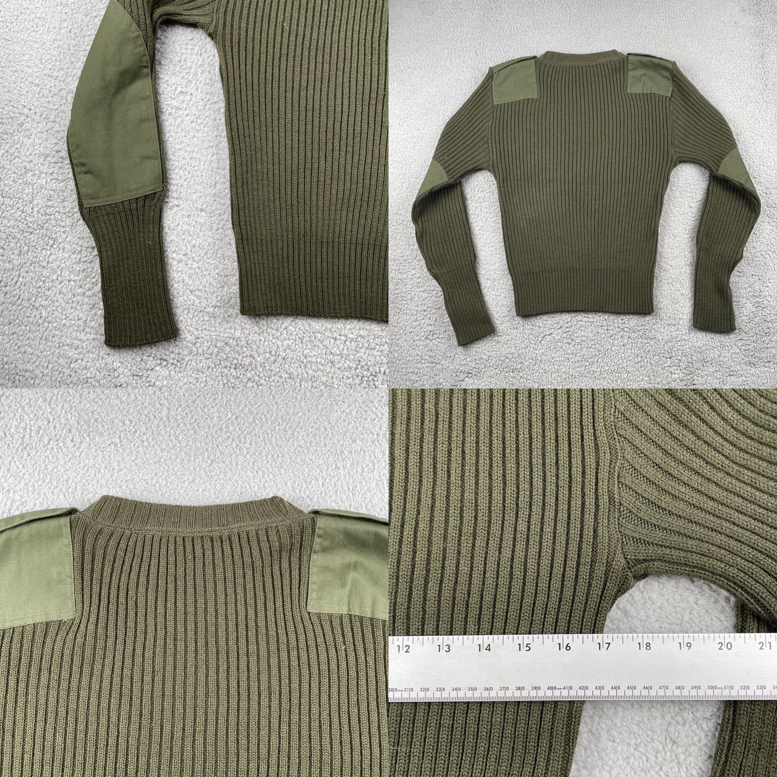 Vintage VINTAGE DSCP Valor Collection 100% Wool Sweater Size L USA Army Green Crew Neck Long Sleeve Pullover Mens Size US L / EU 52-54 / 3 - 8 Thumbnail