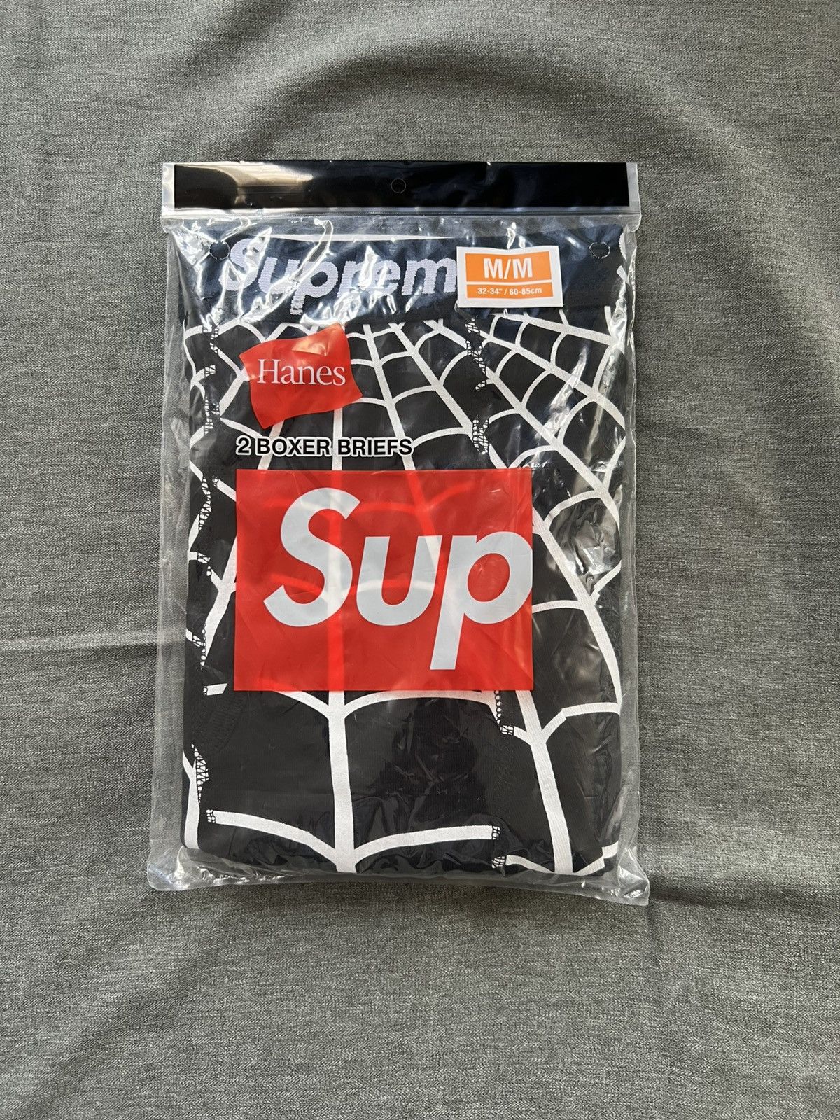Supreme Supreme Hanes Spider-Man Boxer Briefs (2 Pack) Black Medium Size ONE SIZE - 1 Thumbnail