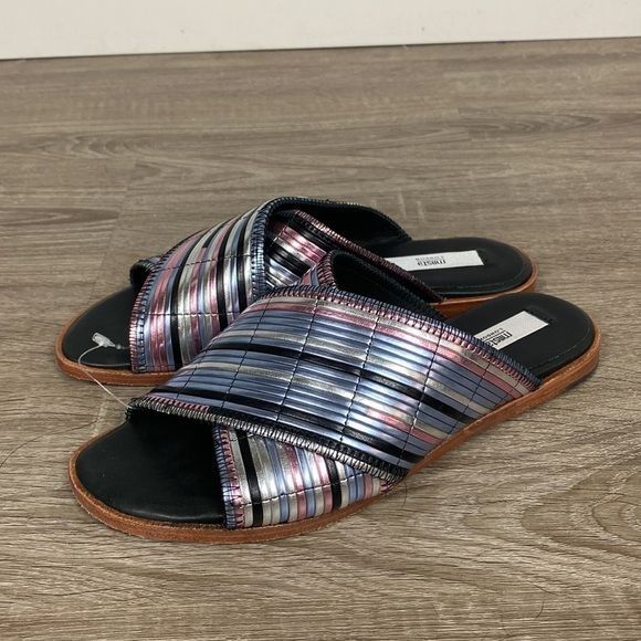 Miista Miista metallic criss cross sandals Size US 4 / IT 34 - 3 Thumbnail