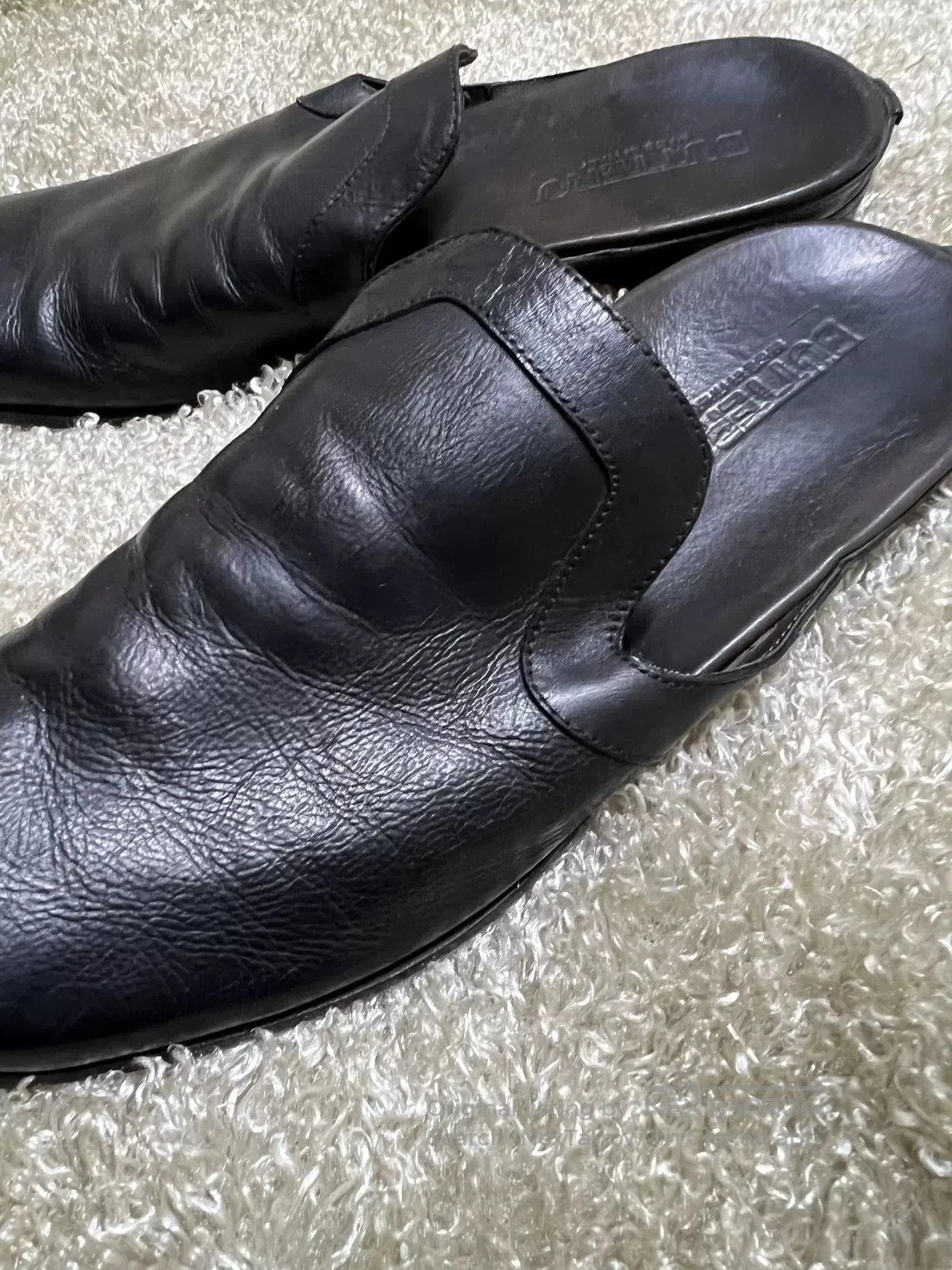 Buttero Buttero Italian Men's Leather Slippers Size 43. Size US 10 / EU 43 - 3 Thumbnail