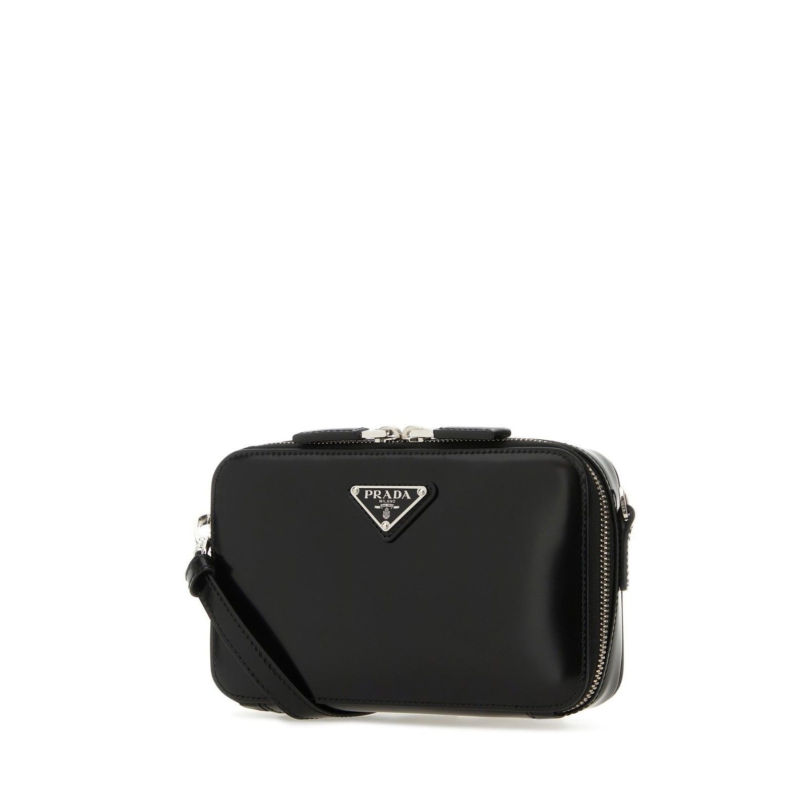 Prada PRADA Brique Black Leather Crossbody Bag New And Authentic Size ONE SIZE - 2 Thumbnail