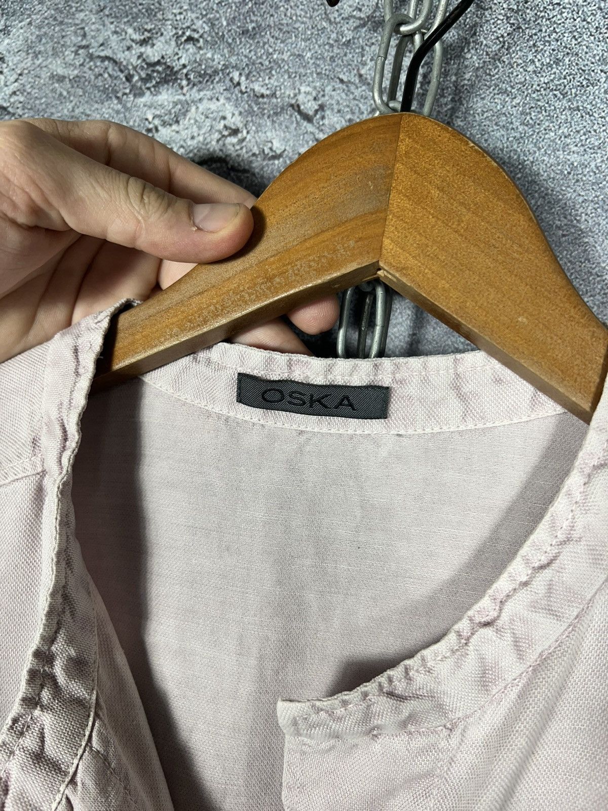 OSKA Oska Oversized Cap Sleeve Pockets Linen Lagenlook Dress Size M / US 6-8 / IT 42-44 - 6 Thumbnail