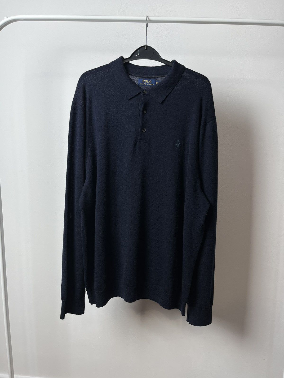 Polo Ralph Lauren × Ralph Lauren Washable Merino Wool Polo Longsleeve Sweater Ralph Lauren Size US XXL / EU 58 / 5 - 1 Thumbnail