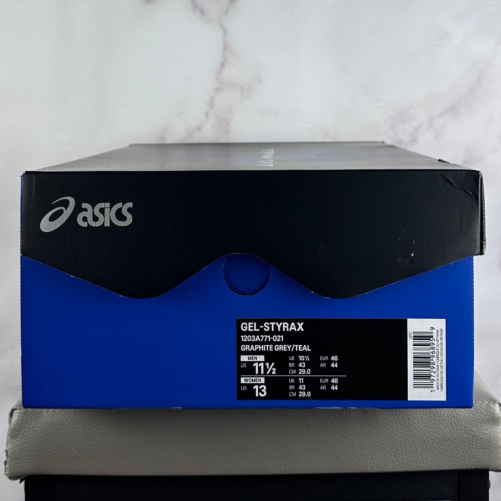 Asics × Kiko Kostadinov Novalis Gel-Styrax Graphite Grey Teal Mule Sneaker Size US 11.5 / EU 44-45 - 14 Thumbnail
