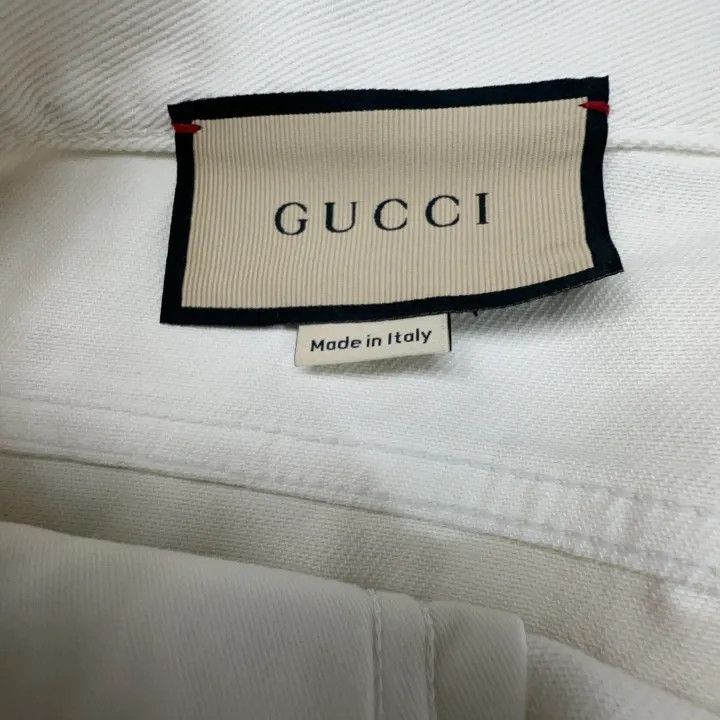 Gucci Gucci Gucci SS22 White Straight-Cut Casual Denim Pants -25 Size US 36 / EU 52 - 2 Thumbnail