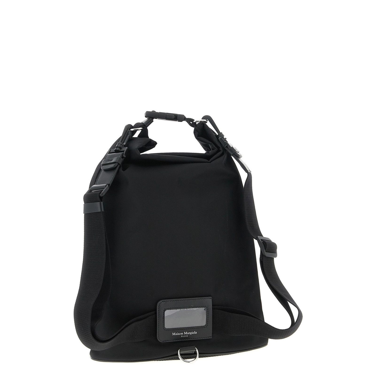 Maison Margiela MAISON MARGIELA Black Roll Up Backpack New Size ONE SIZE - 2 Thumbnail