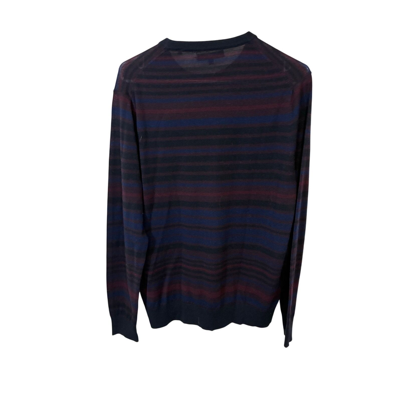 PATRICK ASSARAF Patrick Assaraf Striped Wool Crewneck Sweater Stripe Mens Size US L / EU 52-54 / 3 - 4 Thumbnail