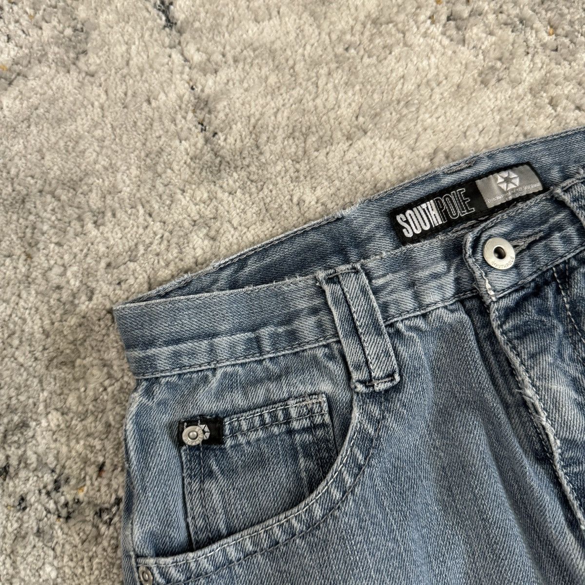 JNCO × Southpole × Vintage Crazy Vintage y2k South Pole light wash cybergoth wide leg Size US 28 / EU 44 - 5 Thumbnail