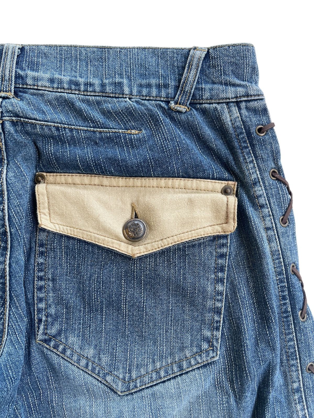 Japanese Brand Vintage Japanese Distressed Flared Jeans Size US 31 - 9 Thumbnail
