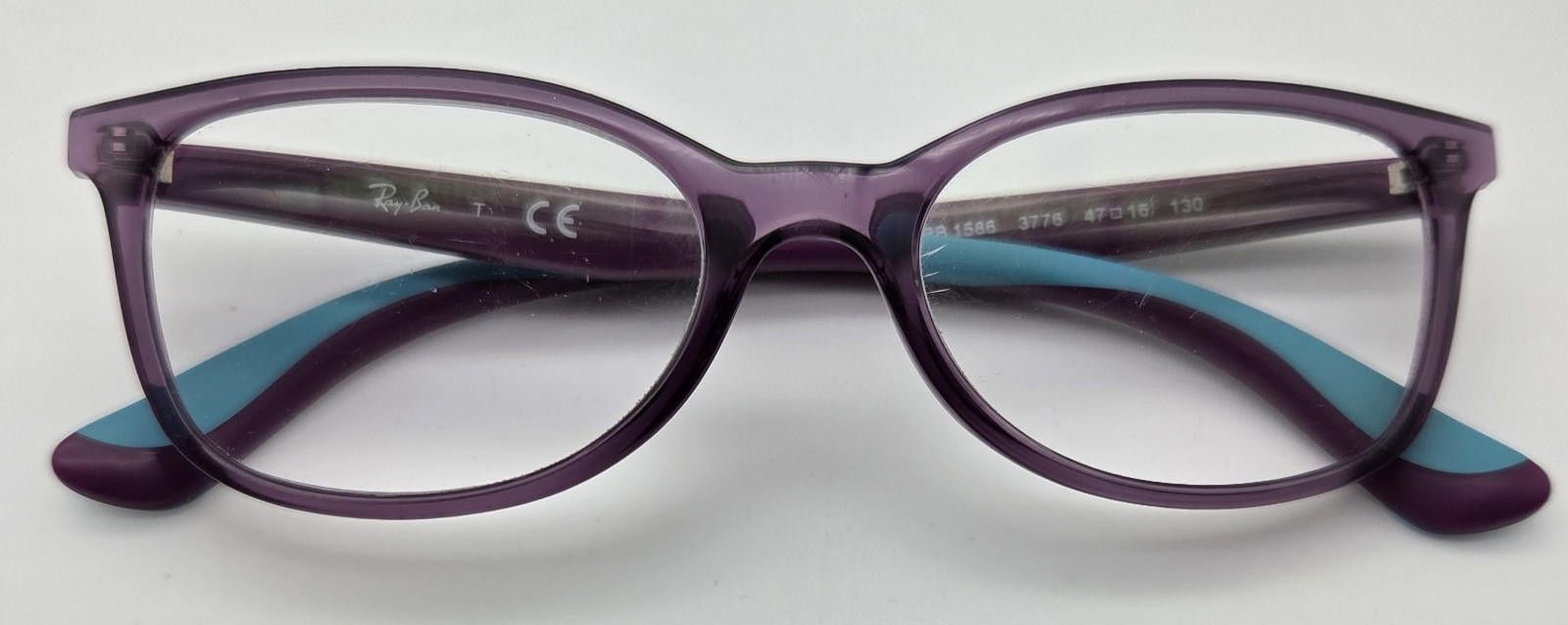 RayBan Ray Ban RB1588 3776 Youth Purple/Blue Eyeglasses 47-16-130 Size ONE SIZE - 1 Thumbnail