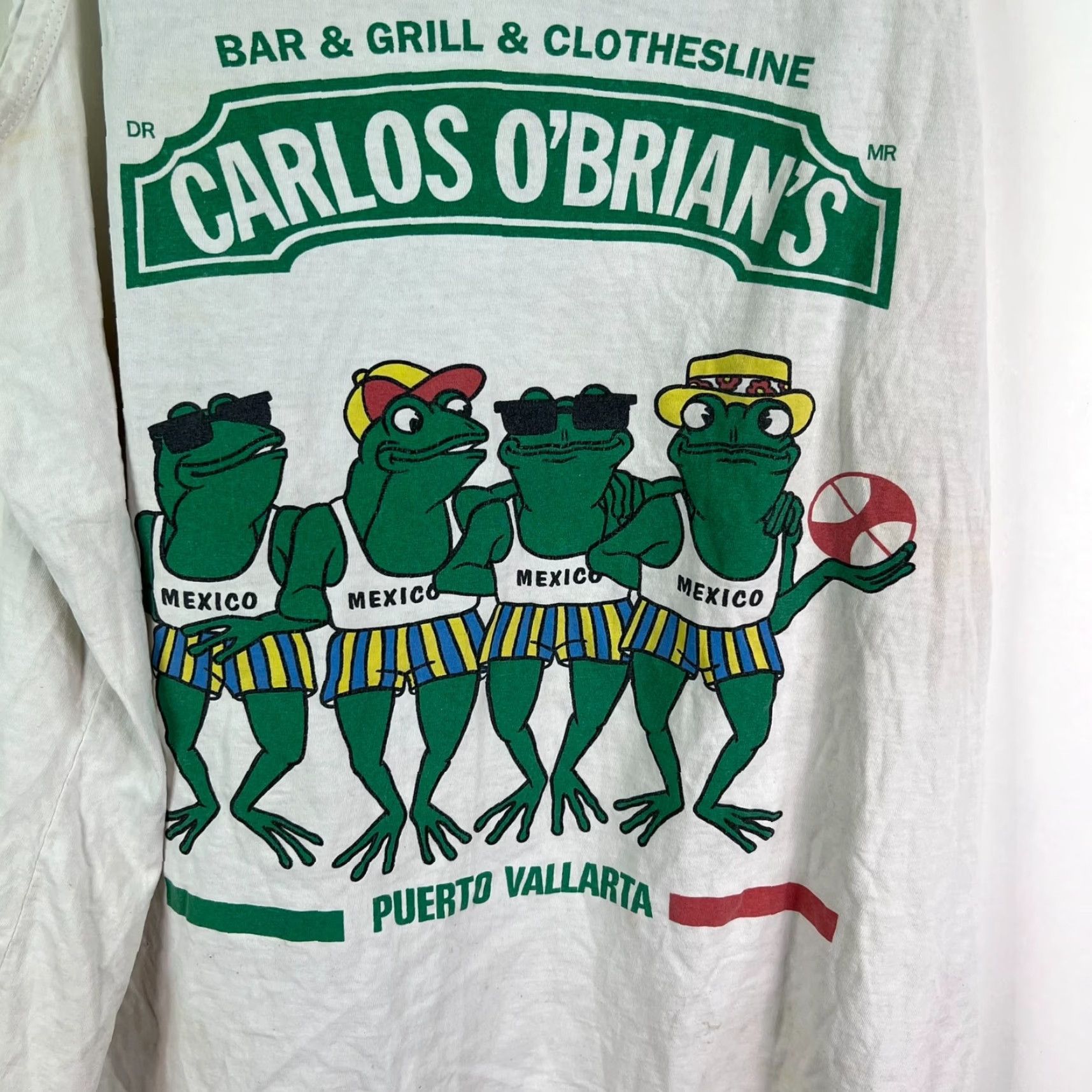 Vintage VINTAGE Carlos O'Brian's Froggin Puerto Vallarta Tank Top Mens XL Distressed Size US XL / EU 56 / 4 - 2 Thumbnail