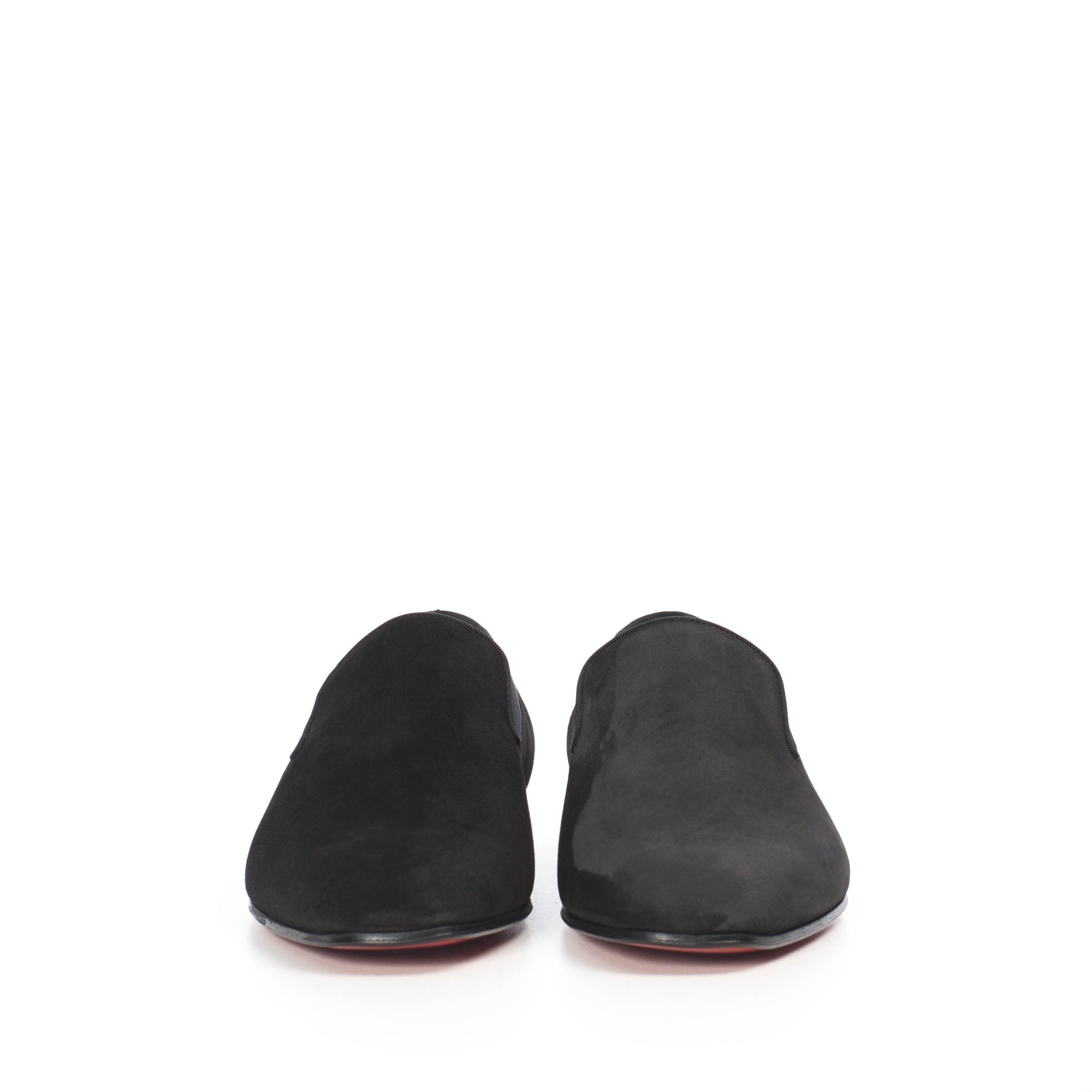 Christian Louboutin Black Suede Dandelion Loafers Size US 10 / EU 43 - 2 Thumbnail