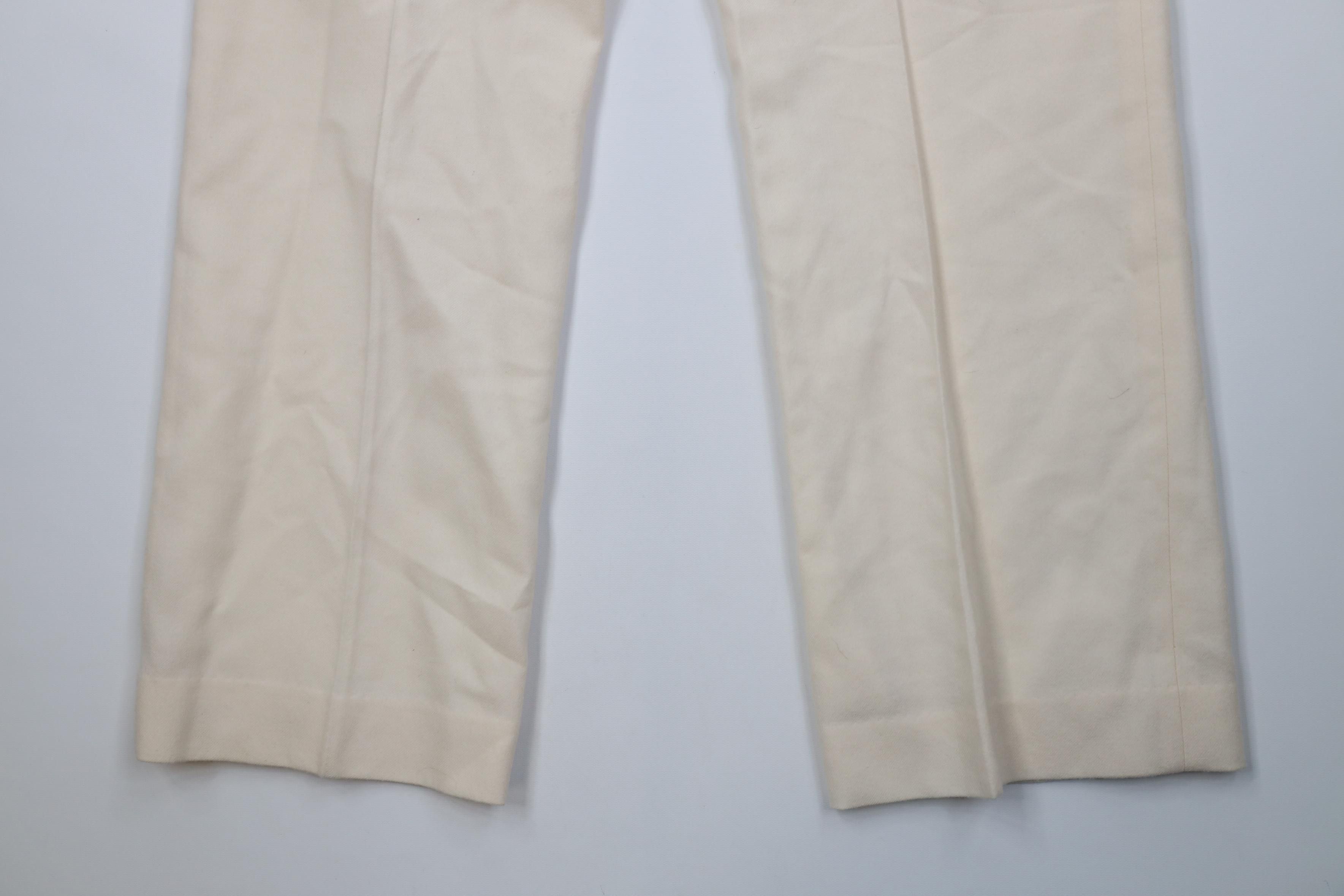Pendleton Deadstock Vintage 90s Pendleton Knit Wide Leg Pants Cream Size 38" / US 16 / IT 52 - 12 Thumbnail