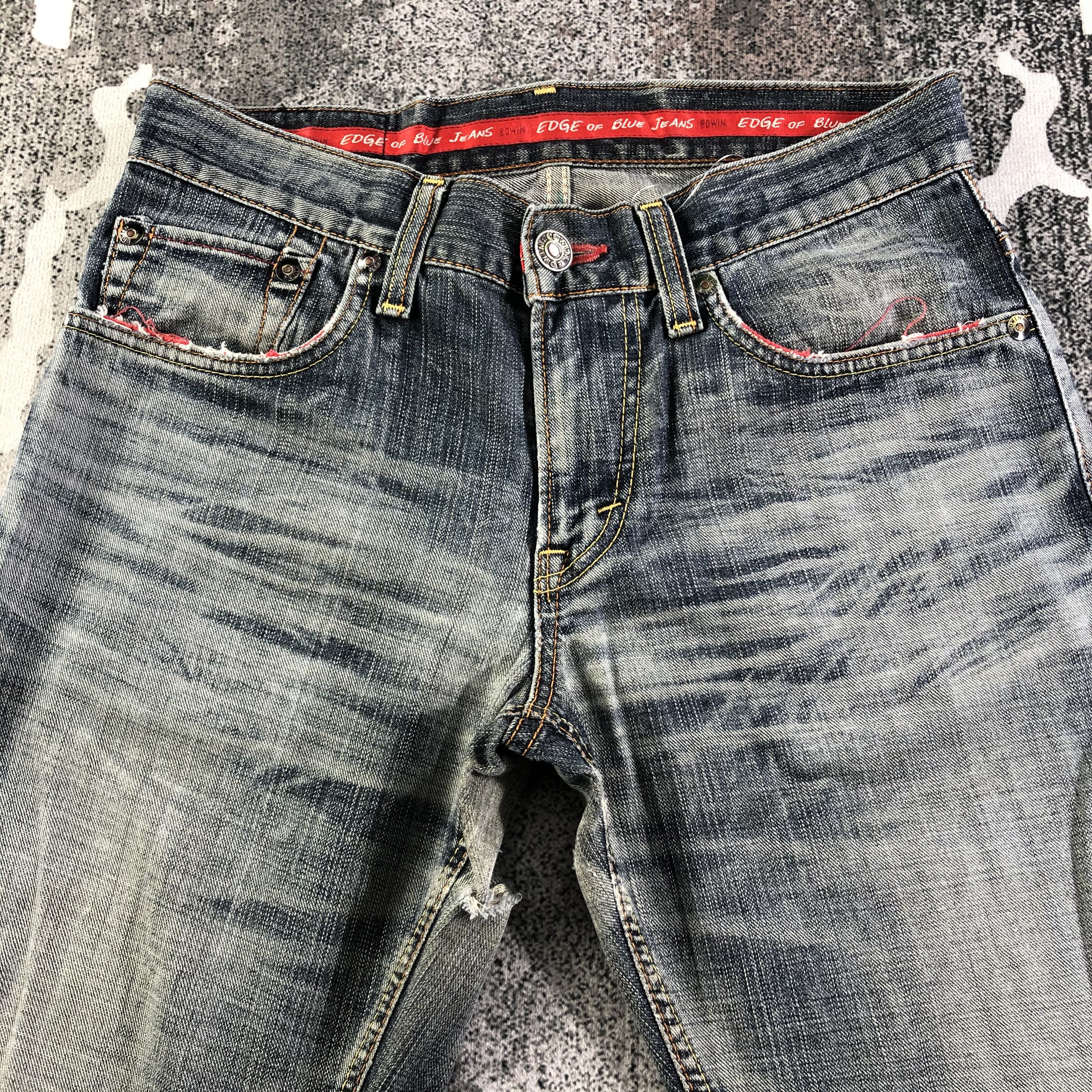 Edwin Distress Vintage Edwin Jeans Faded Blue KJ2391 Size US 30 / EU 46 - 3 Thumbnail