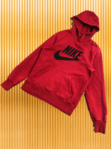 Nike Vintage 2000s Nike Hoodie Big Logo Swoosh Embroidery Red Size US S / EU 44-46 / 1 - 1 Thumbnail