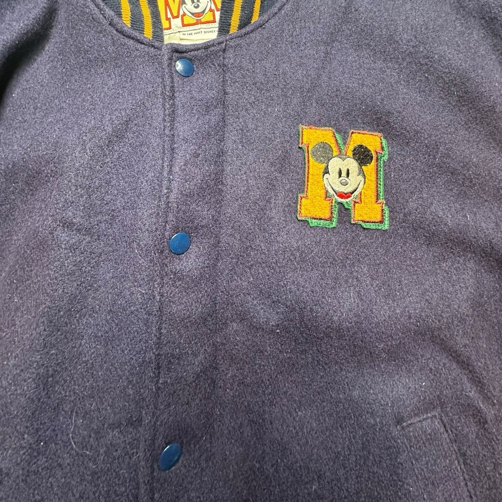 Disney VINTAGE Disney Wool Mickey Mouse Varsity Jacket Size XL Size US XL / EU 56 / 4 - 5 Thumbnail