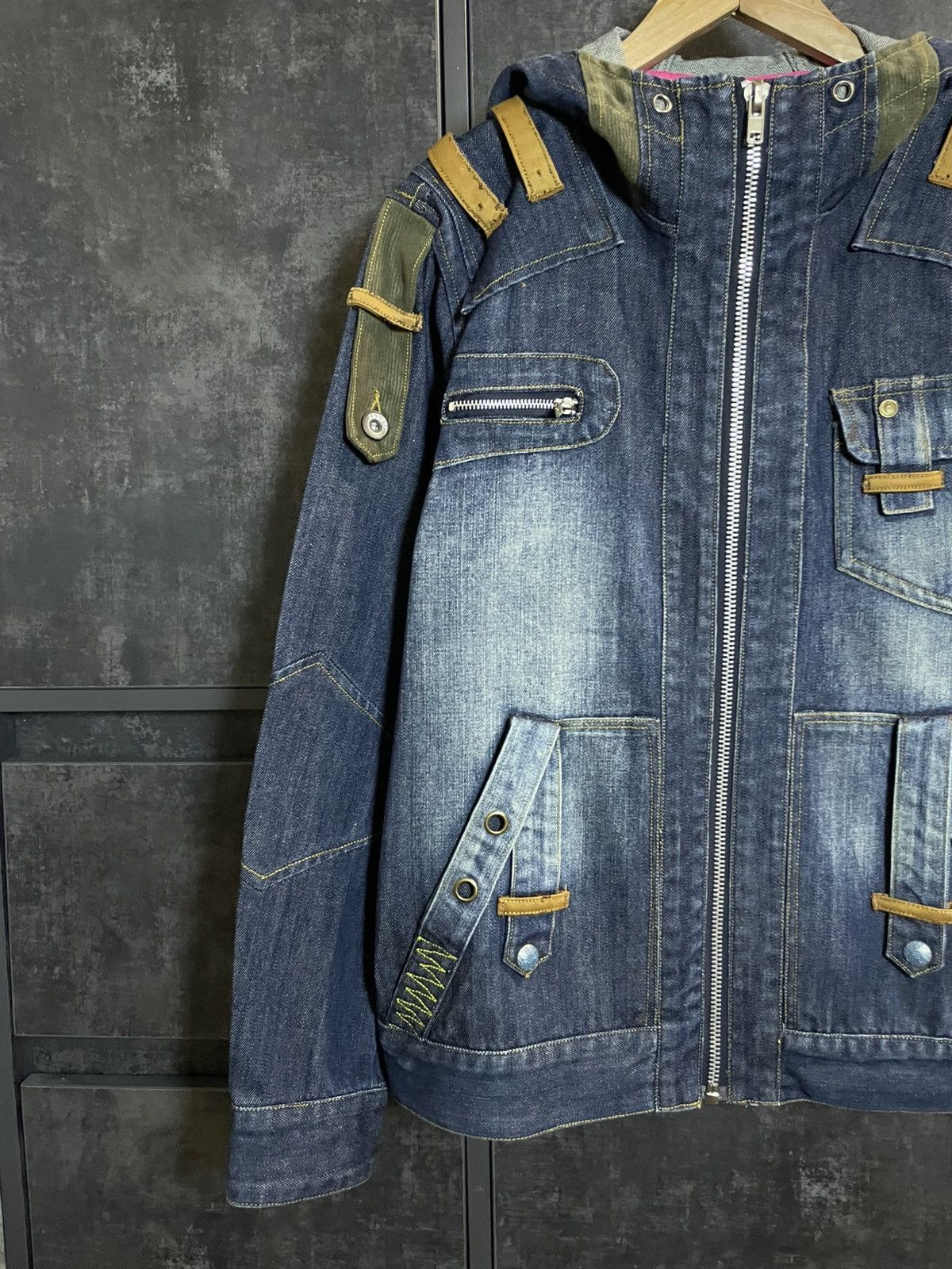 Japanese Brand Vintage Denim Military Jacket Napoleon Military Streetwear Size US L / EU 52-54 / 3 - 5 Thumbnail