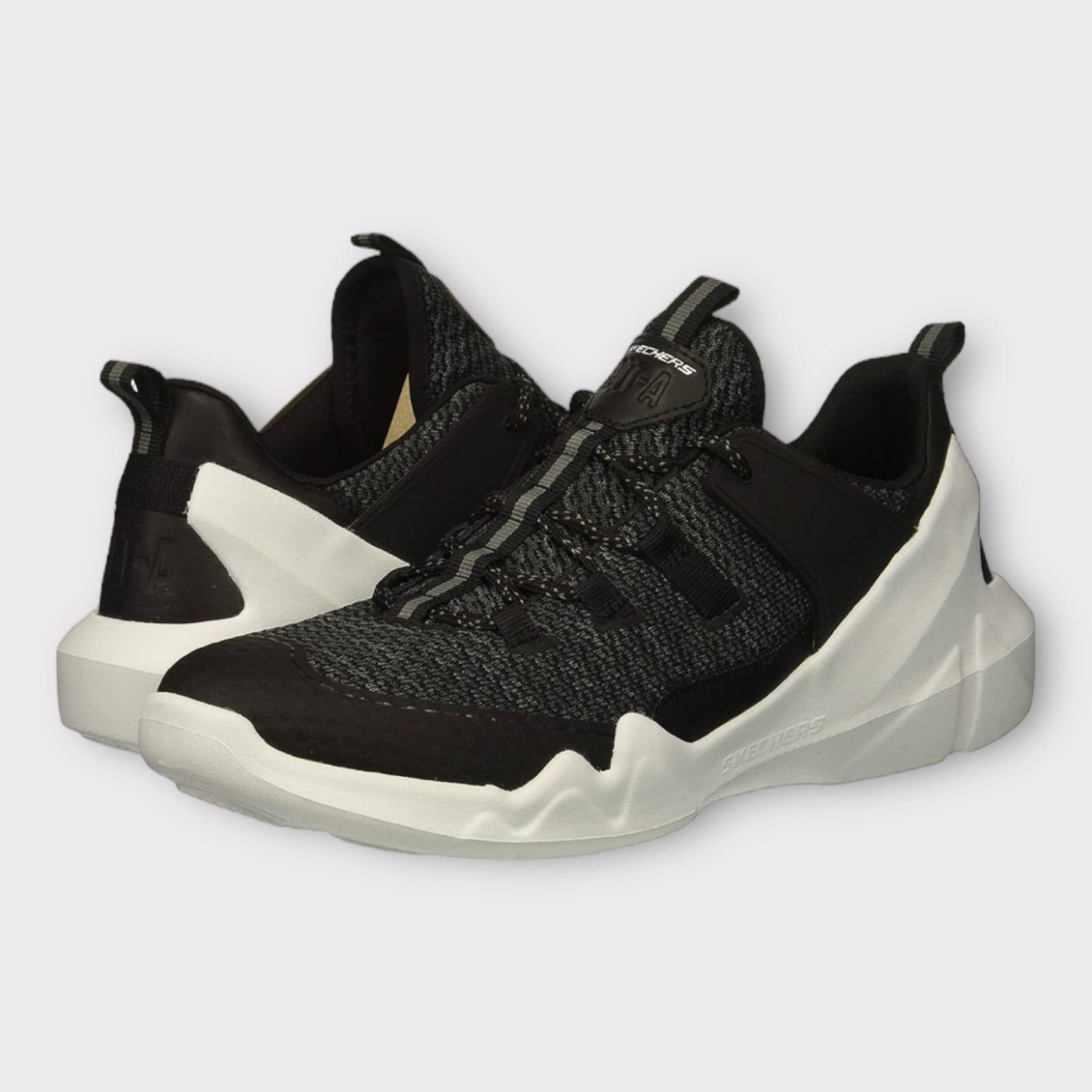 Other Skechers | DLT-A Mens Black White Sport Sneakers Size US 5.5 / IT 35.5 - 1 Thumbnail