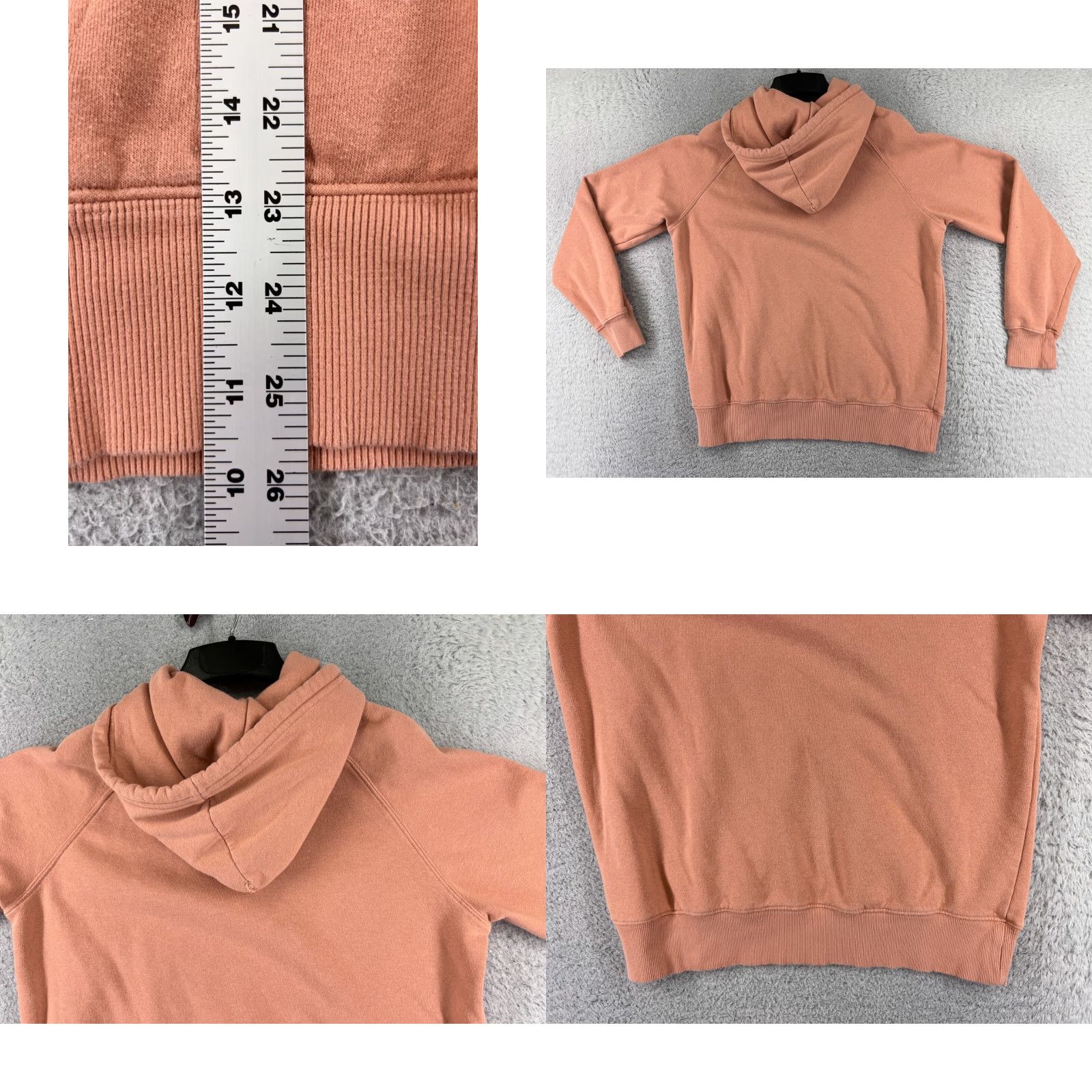 The North Face The North Face Hoodie Womens M Orange Pullover Pocket Logo Crew Neck Cotton Blend 34in Chest Athletic Activewear Mens Ladies 90s Size M / US 6-8 / IT 42-44 - 9 Thumbnail