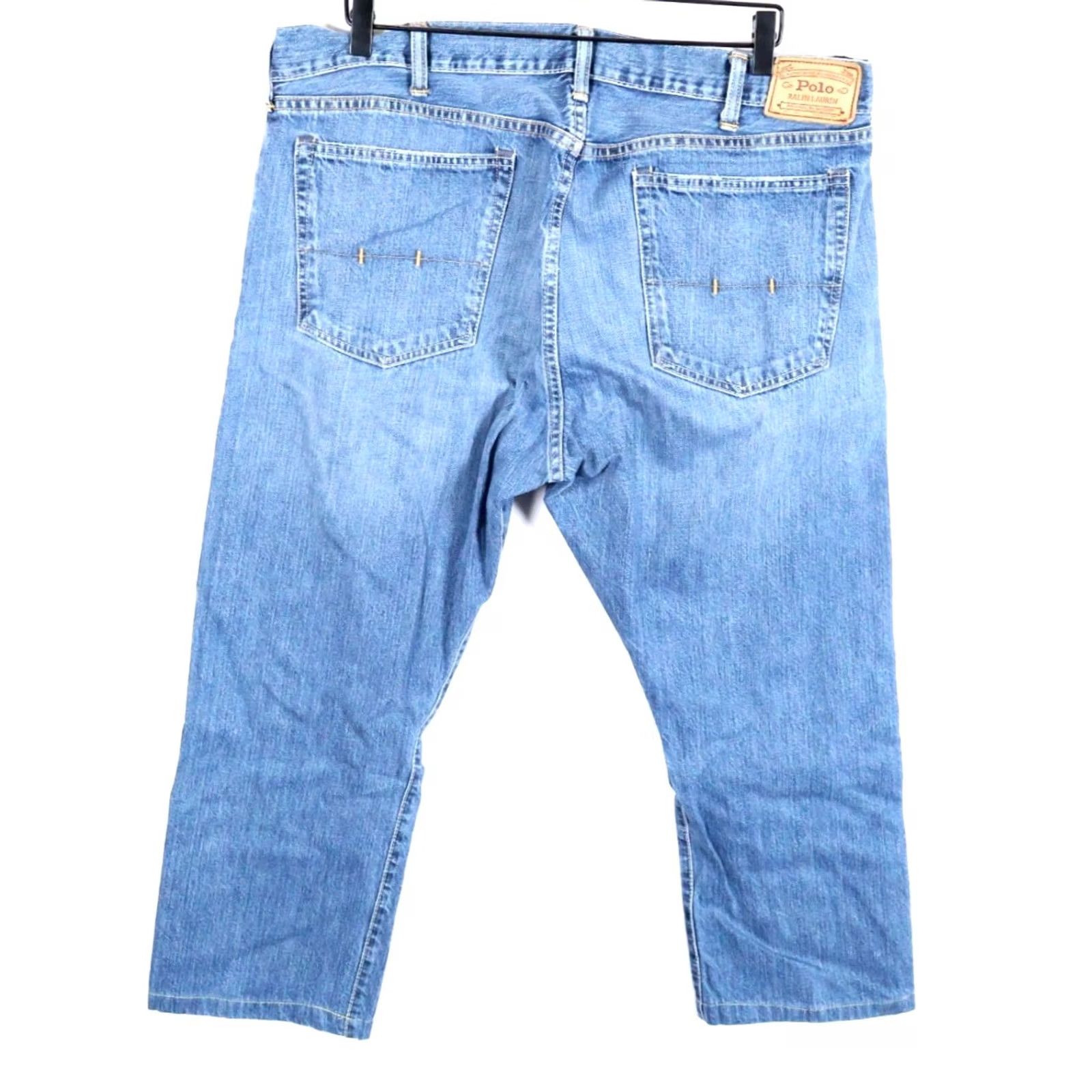 Polo Ralph Lauren VINTAGE Polo Ralph Lauren Jeans Men 38 x 25 Blue Denim Straight Leg 90s Hipster Retro Casual Mens Size US M / EU 48-50 / 2 - 2 Thumbnail