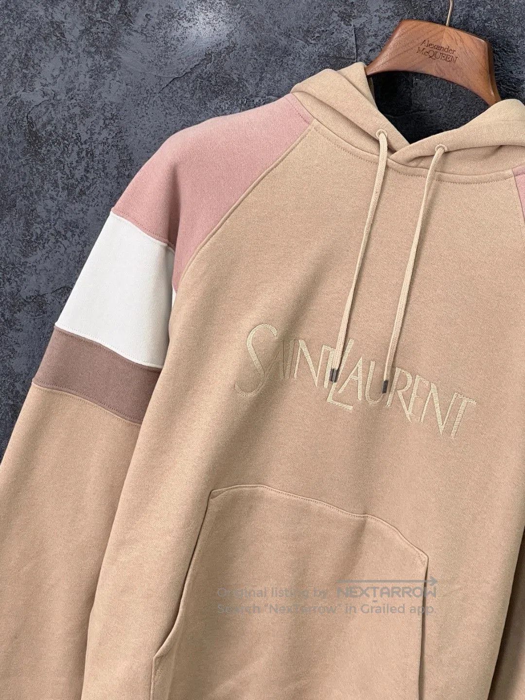 Saint Laurent Paris SAINT LAURENT Embroidered Striped Hoodie. Size US M / EU 48-50 / 2 - 5 Thumbnail