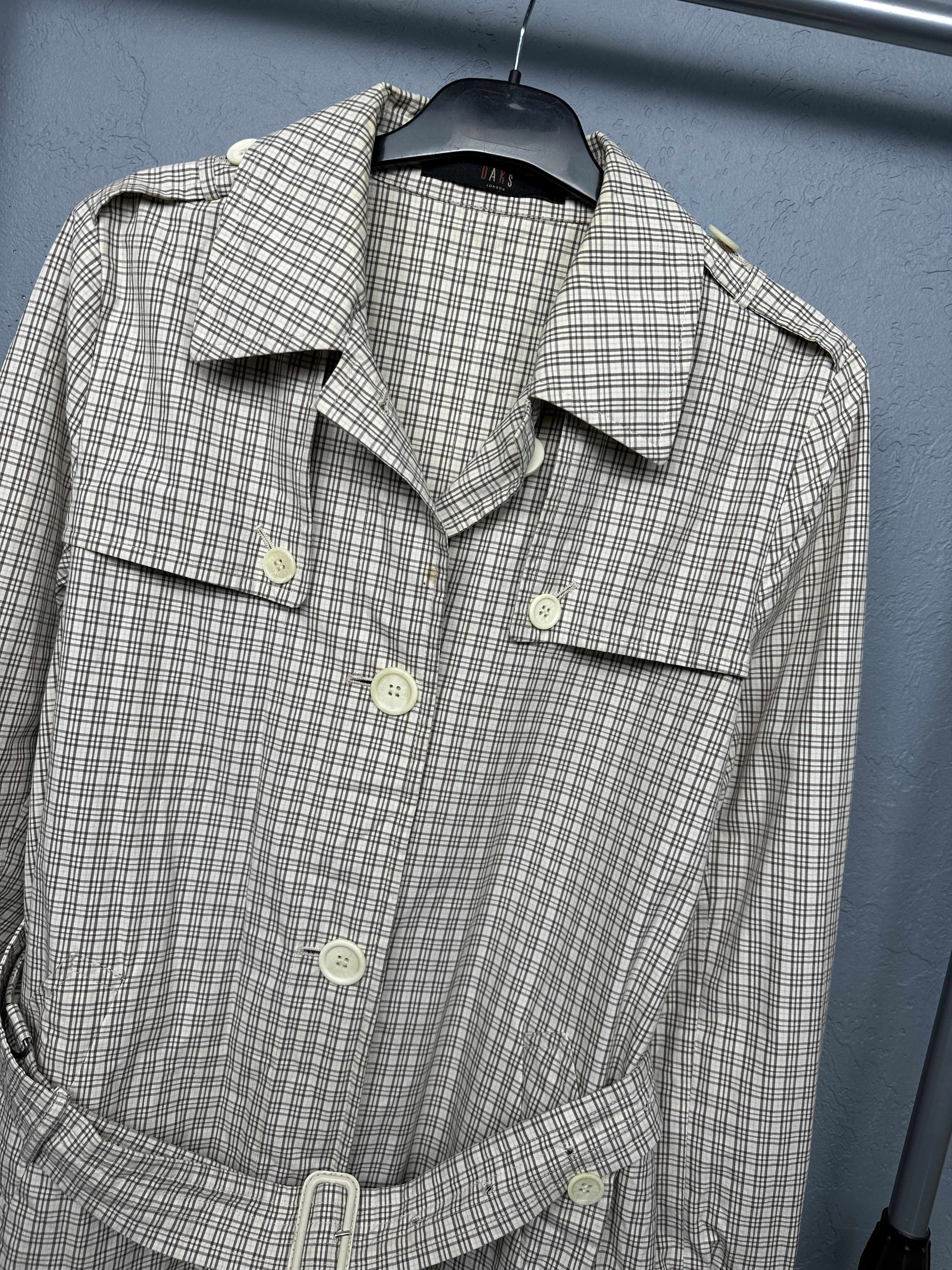 DAKS Daks London Vintage Womens Trenck Coat Jacket Size M / US 6-8 / IT 42-44 - 2 Thumbnail