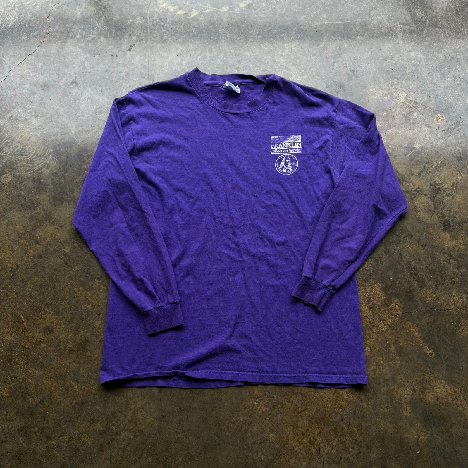 Other × Vintage Crazy 90s Money Collection Purple T-shirt Size US L / EU 52-54 / 3 - 1 Thumbnail