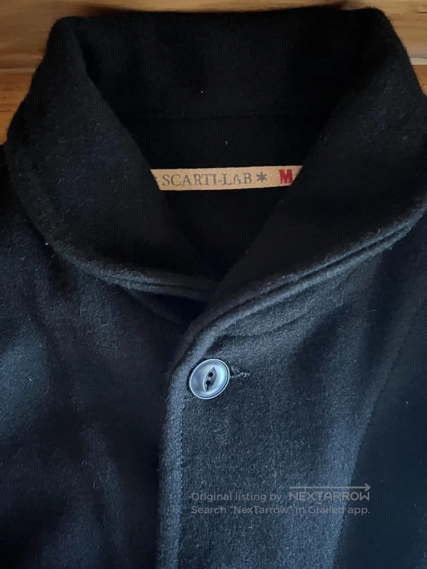 Japanese Brand italian wool jacket with black color. Size US M / EU 48-50 / 2 - 9 Thumbnail