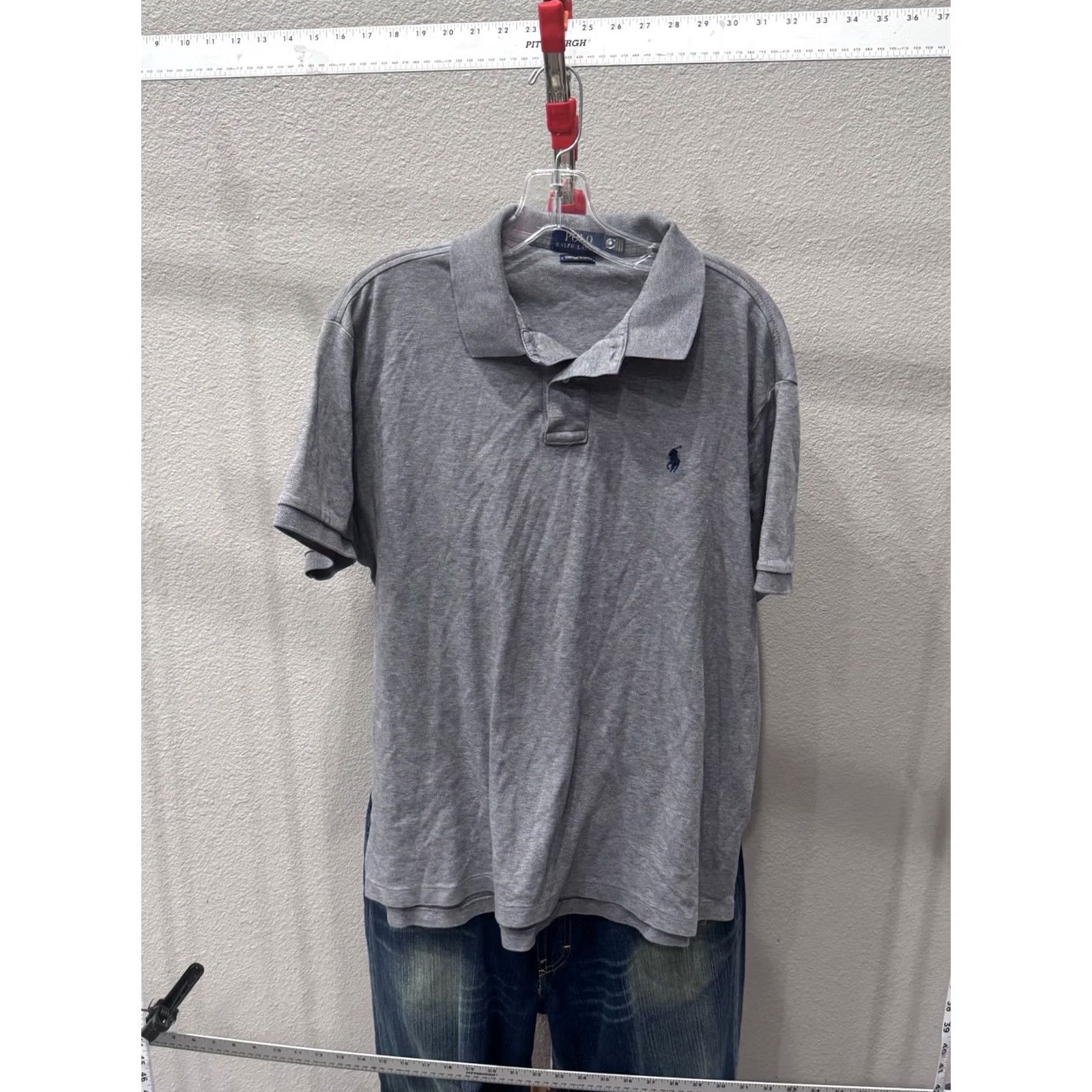 Ralph Lauren Polo Ralph Lauren Polo SHIRT XL Custom Slim Mens Multicolor Pony Blue Gray Classic Polo Shirt XL Size US XL / EU 56 / 4 - 2 Thumbnail