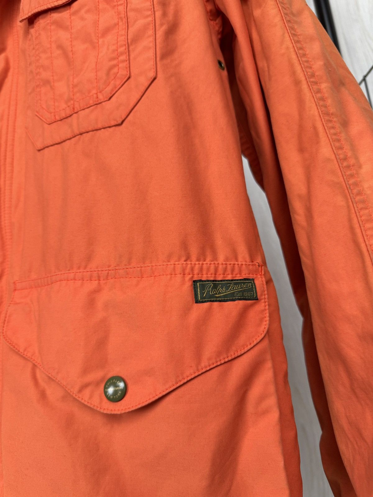 Polo Ralph Lauren Polo Ralph Lauren vintage orange dirty style talon jacket Size US S / EU 44-46 / 1 - 18 Thumbnail