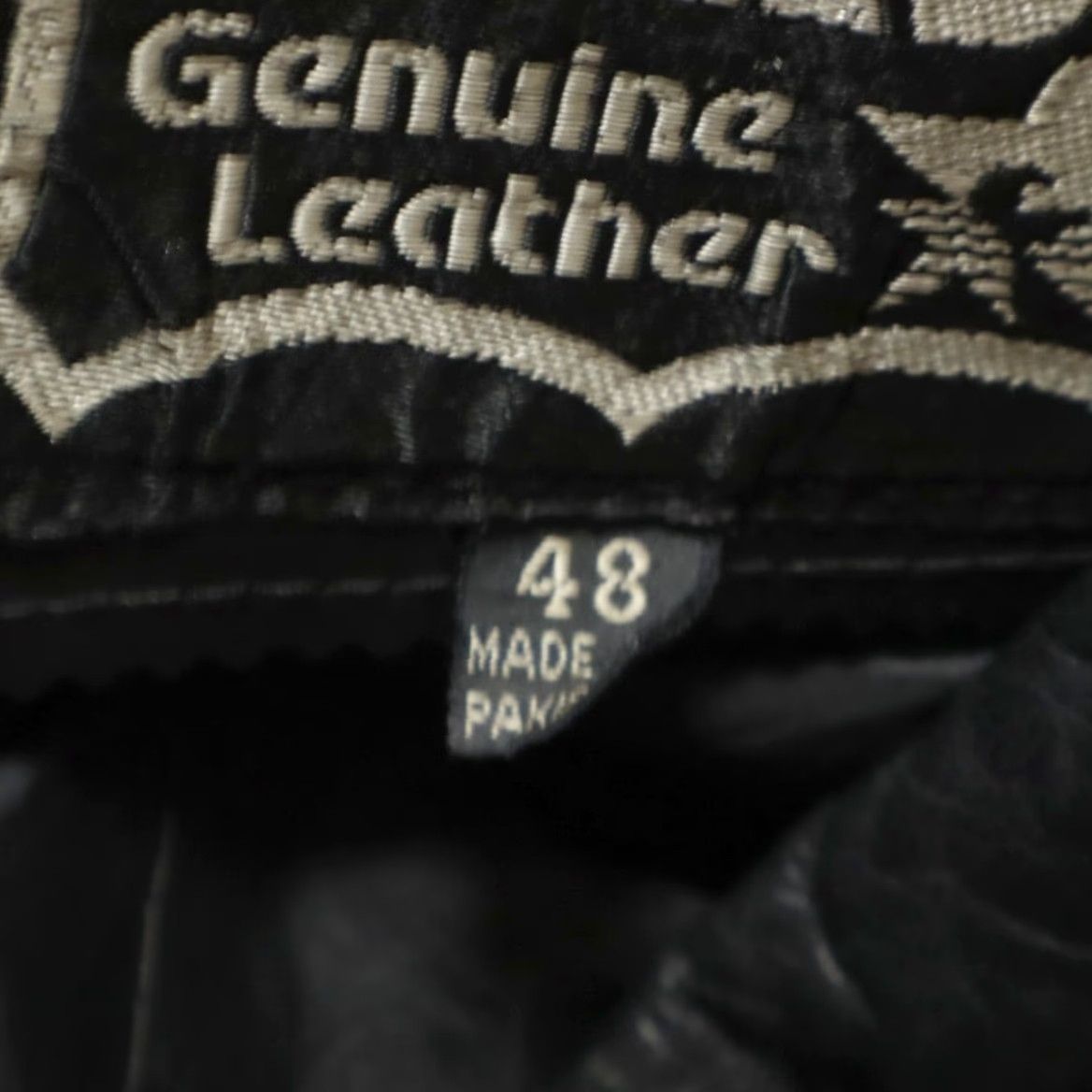 Vintage First Genuine Leather Biker Motorcycle Solid Long Sleeve Jacket Black Men's 48 Size US M / EU 48-50 / 2 - 6 Thumbnail