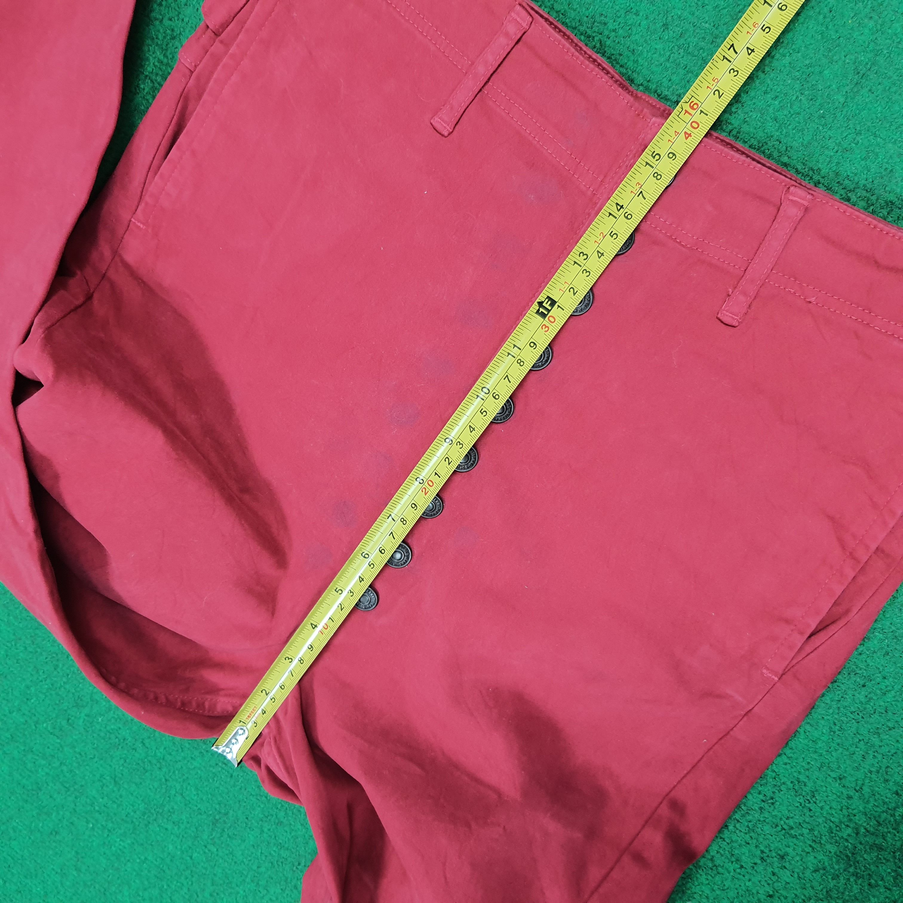 Kapital Vintage KAPITAL Japan Red Tencel Stretch Pants C297N25 Size 26" / US 2 / IT 38 - 14 Thumbnail