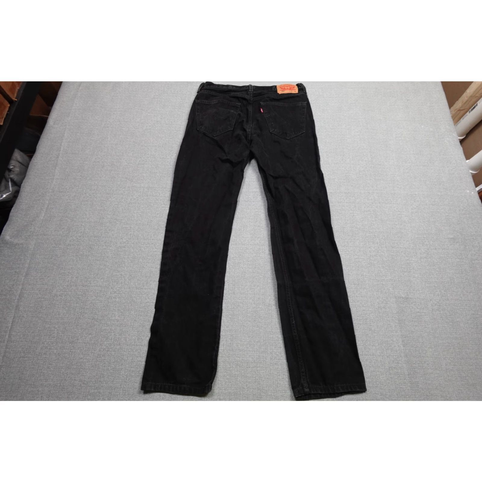 Levi's Levi's 505 Jeans Mens 34x34 Black Straight Leg Denim Classic USA Style Size US 34 / EU 50 - 6 Thumbnail
