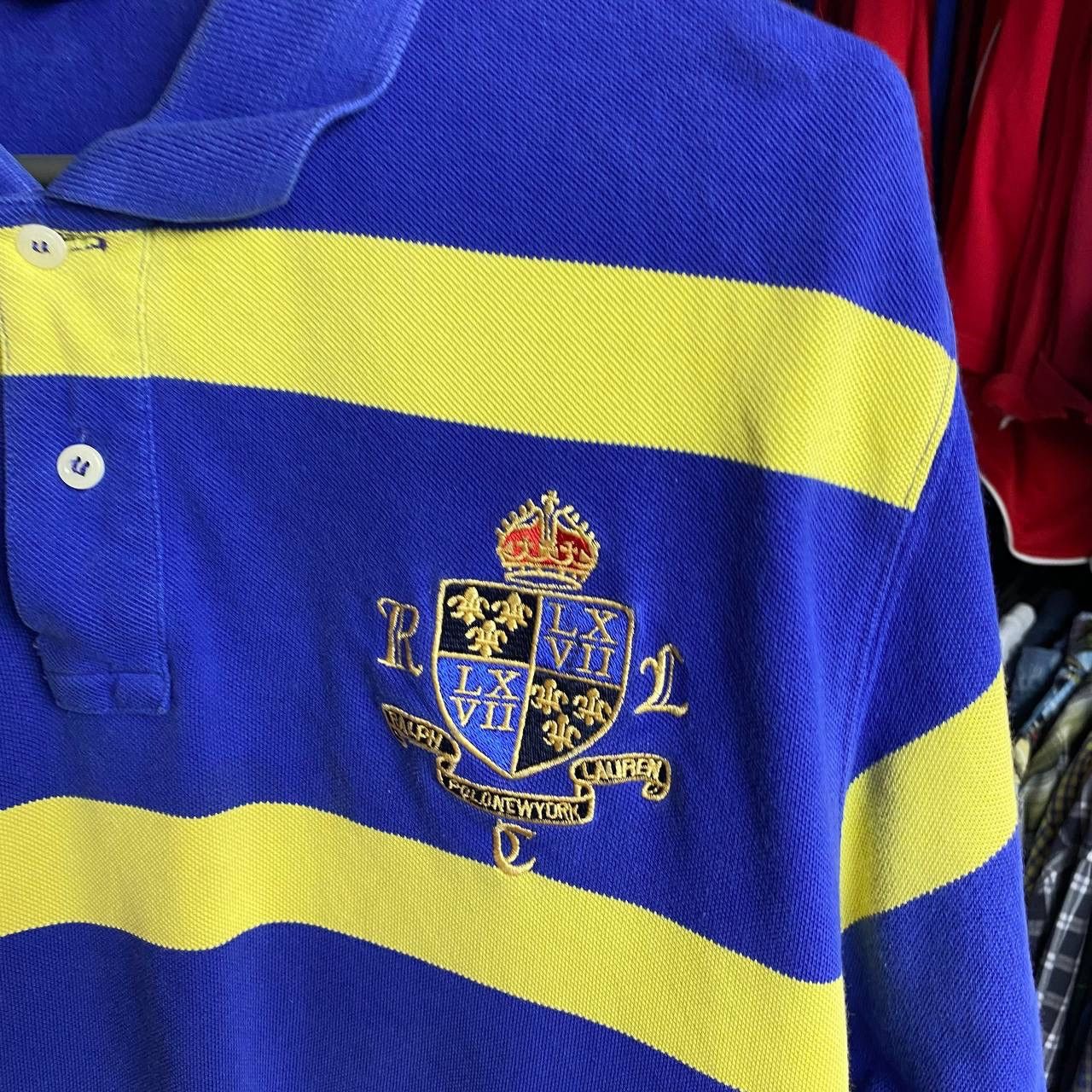Polo Ralph Lauren × Vintage Vintage Polo Ralph Lauren Big Logo multicolour polo Size US XL / EU 56 / 4 - 3 Thumbnail
