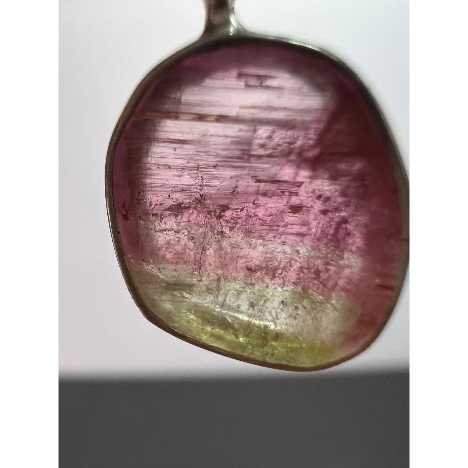 Other NEW watermelon bi color tourmaline 925 pendant 1.24 grams Size ONE SIZE - 6 Thumbnail