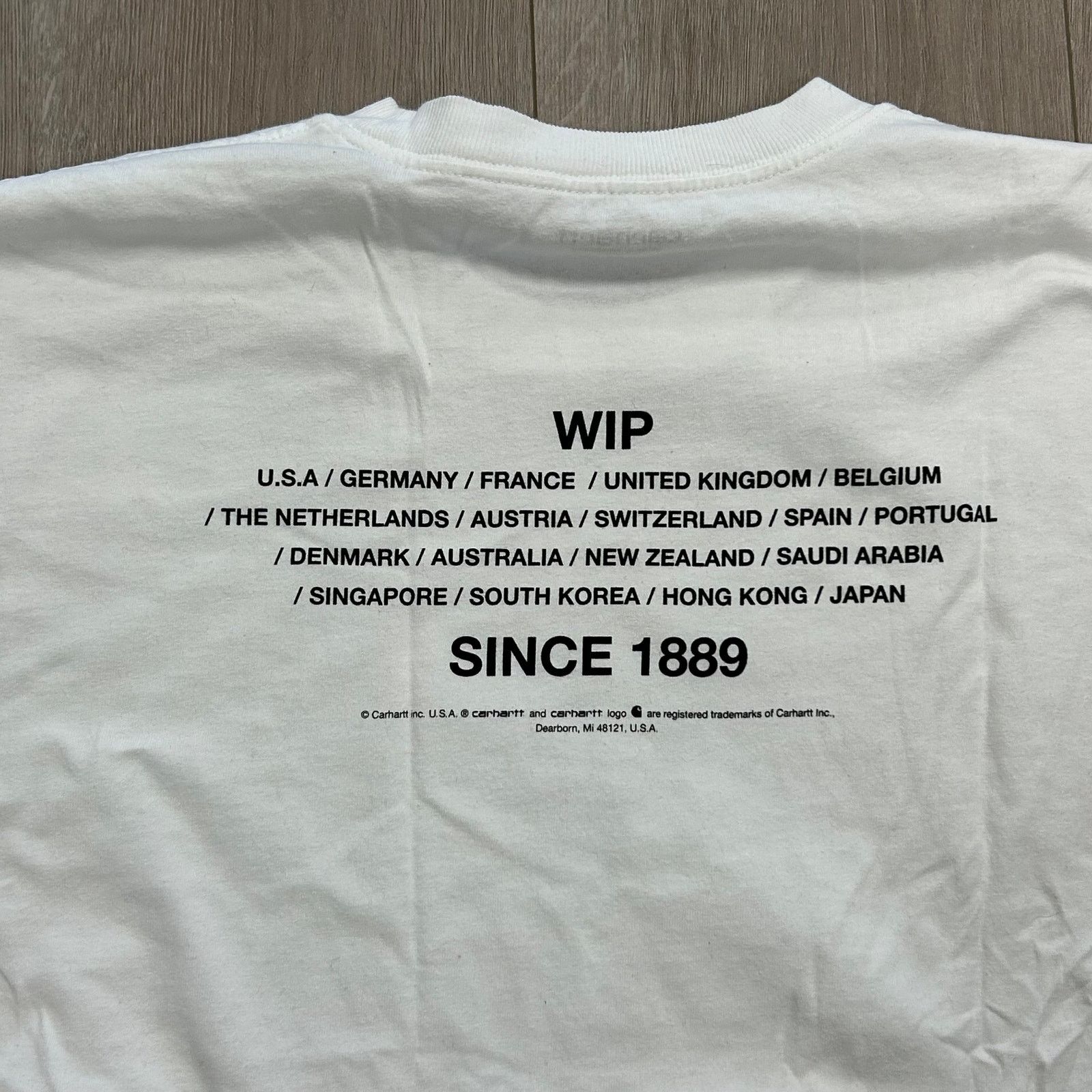 Carhartt Carhartt WIP Unite Countries Tee T Shirt Size Medium M White Size US M / EU 48-50 / 2 - 5 Thumbnail
