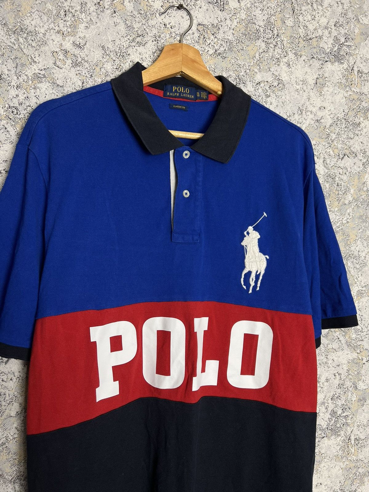 Ralph Lauren Polo Ralph Lauren Polo T-Shirt Colorblock Big Logo Pony Size US XL / EU 56 / 4 - 2 Thumbnail
