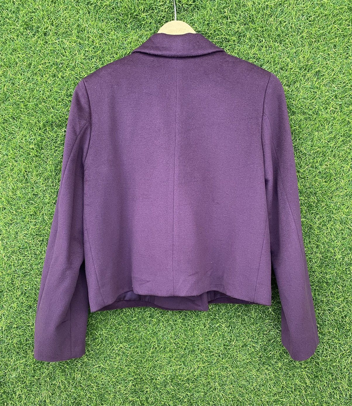 agnes b. Agnes B Double Breasted purple wool blend peacoat Size M / US 6-8 / IT 42-44 - 5 Thumbnail