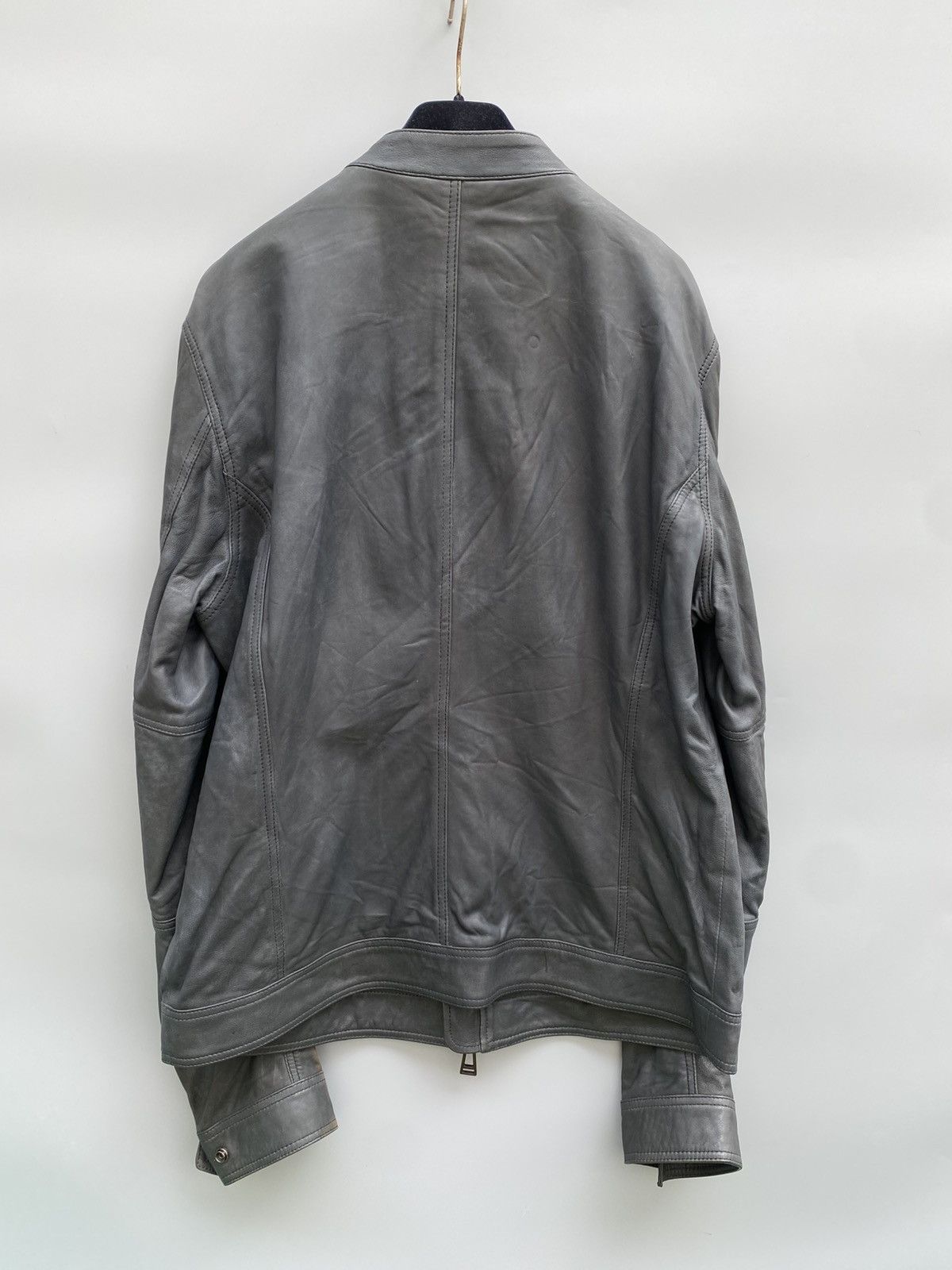 Belstaff Belstaff- Cafe Racer Leather Jacket Size US L / EU 52-54 / 3 - 3 Thumbnail