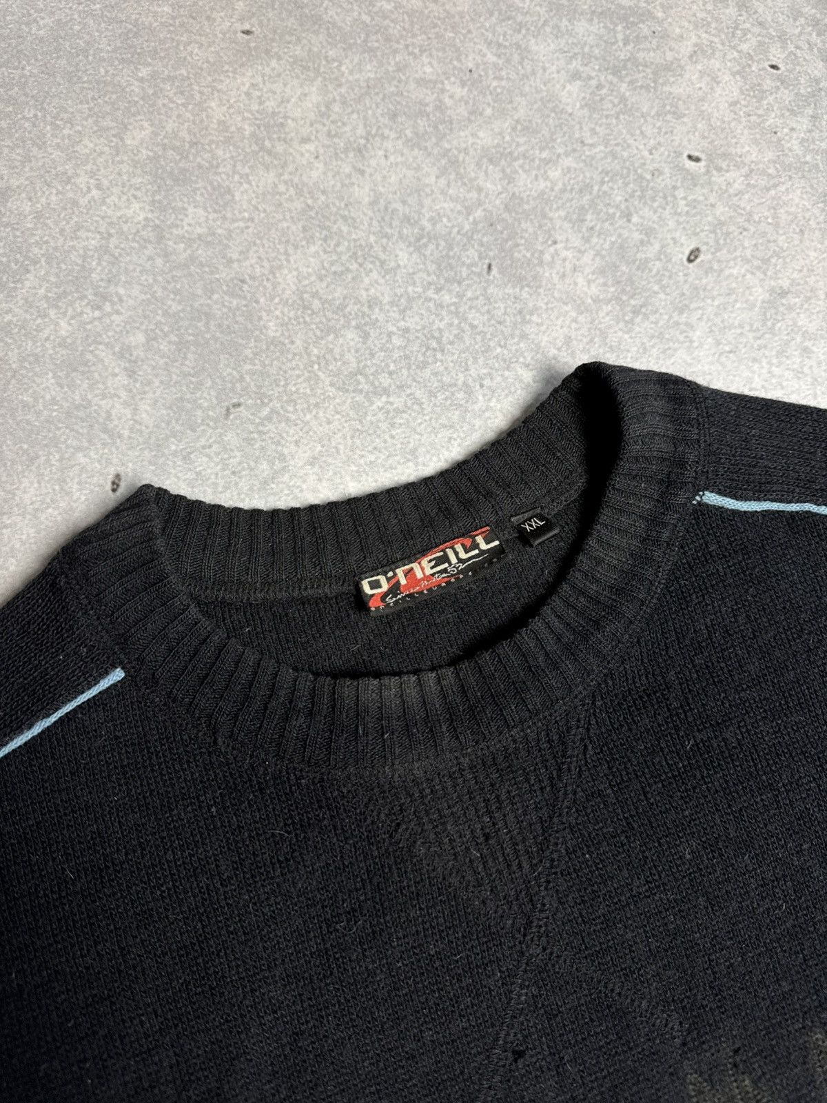 O'Neill 2000s O’neill Spell Out Knit Jumper Sweater Surf Y2K Size US XXL / EU 58 / 5 - 3 Thumbnail