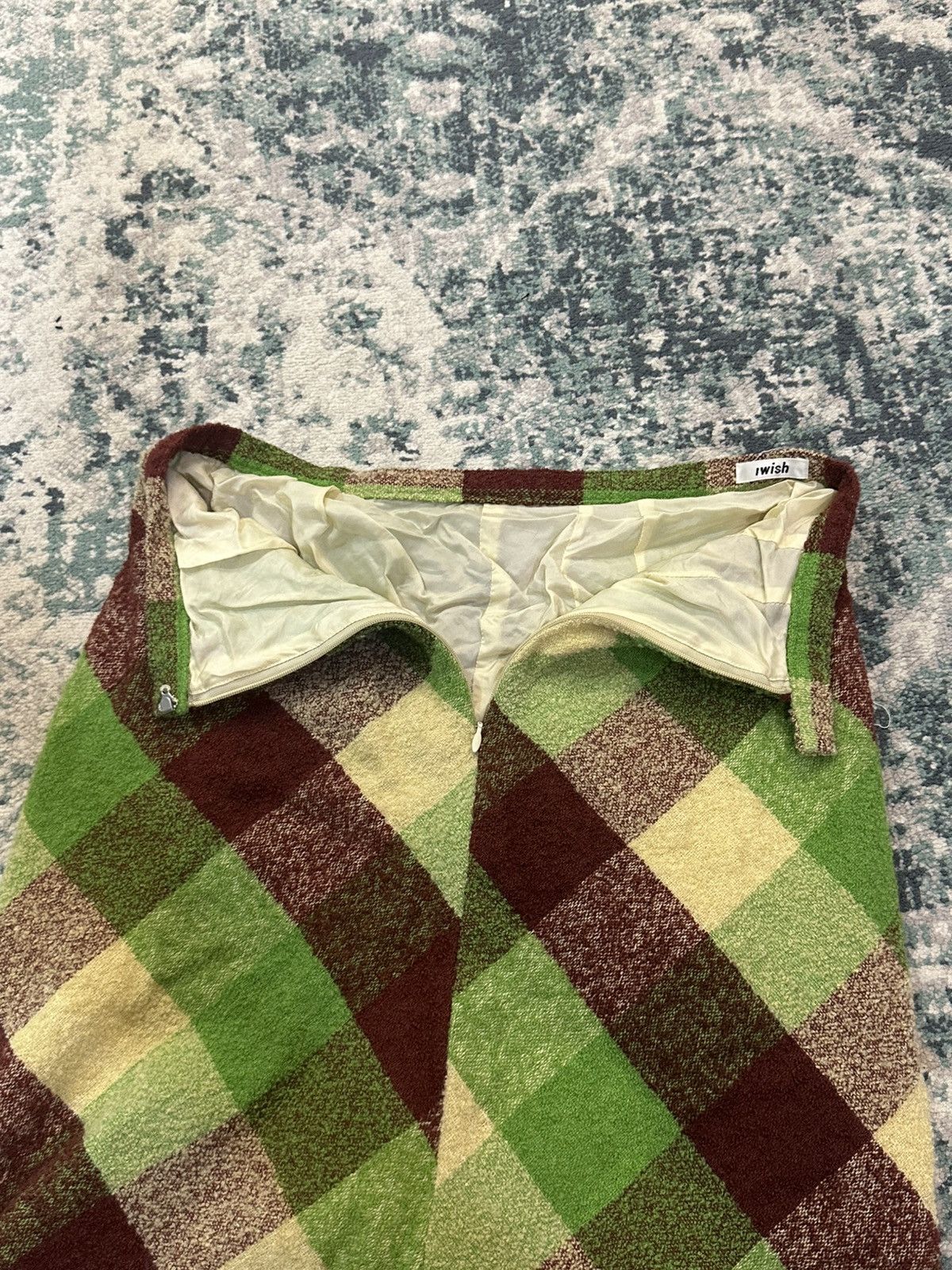 Y's Vintage Yohji Yamamoto Y's bis "iwish" Hair 100% Skirt Size 24" / US 00 / IT 34 - 17 Thumbnail